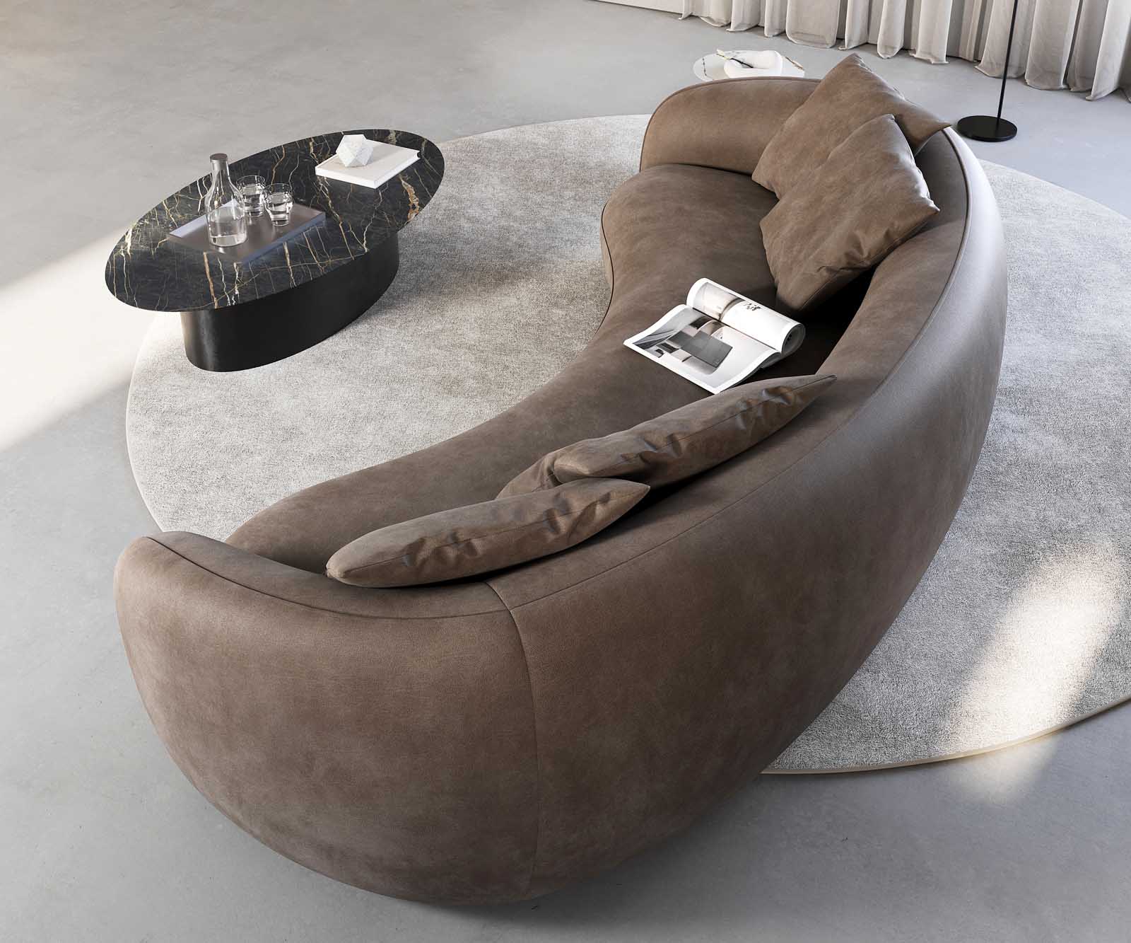 3-Sitzer Larna 260x120 cm Mikrofaser Taupe Vintage 4 3-Sitzer Larna 260x120 cm Mikrofaser Taupe Vintage 4