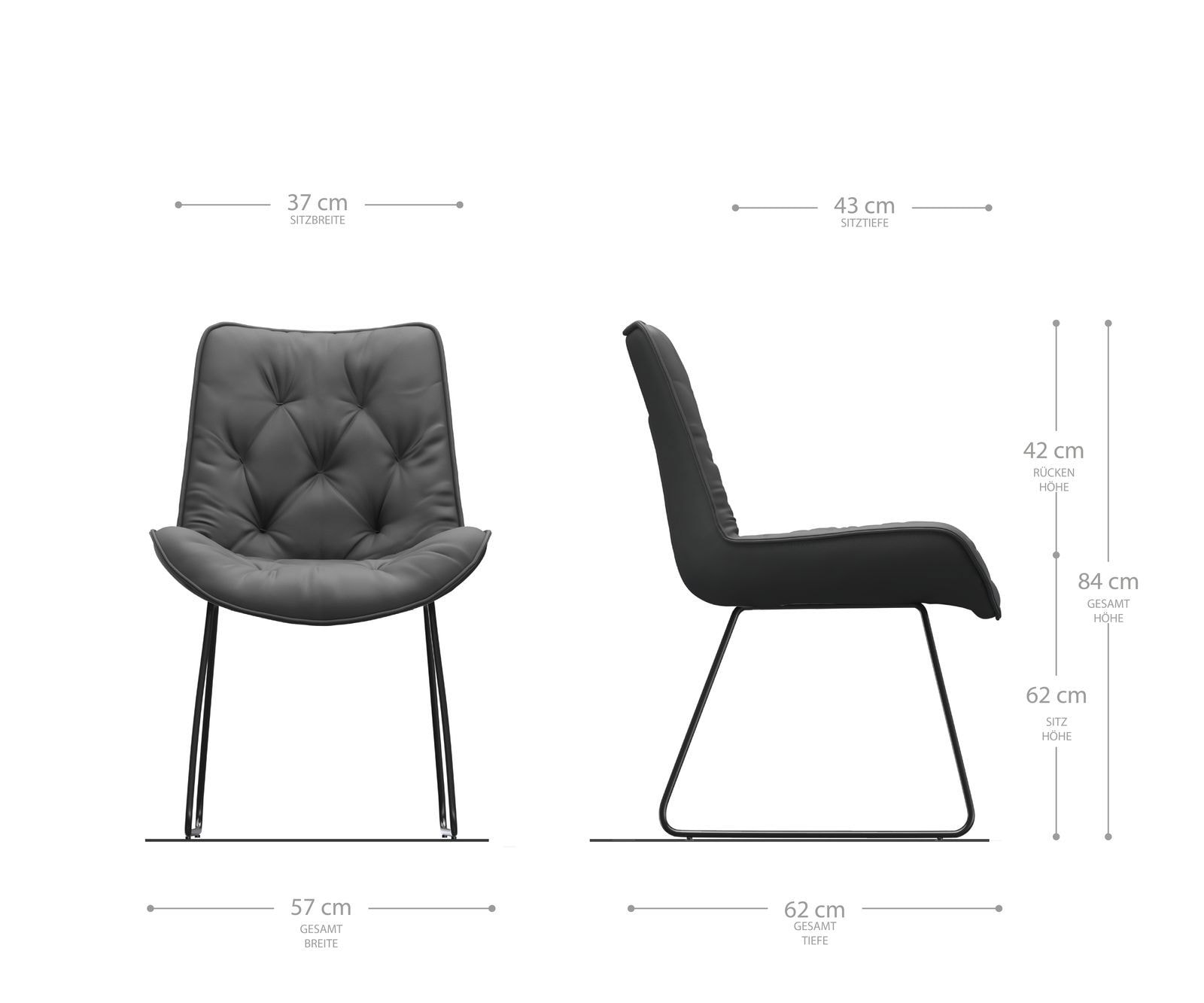 Chaise-de-salle-à-manger Taimi-Flex microvelours gris antique pied trapèze acier inoxydable brossé 1 Chaise-de-salle-à-manger Taimi-Flex microvelours gris antique pied trapèze acier inoxydable brossé 1
