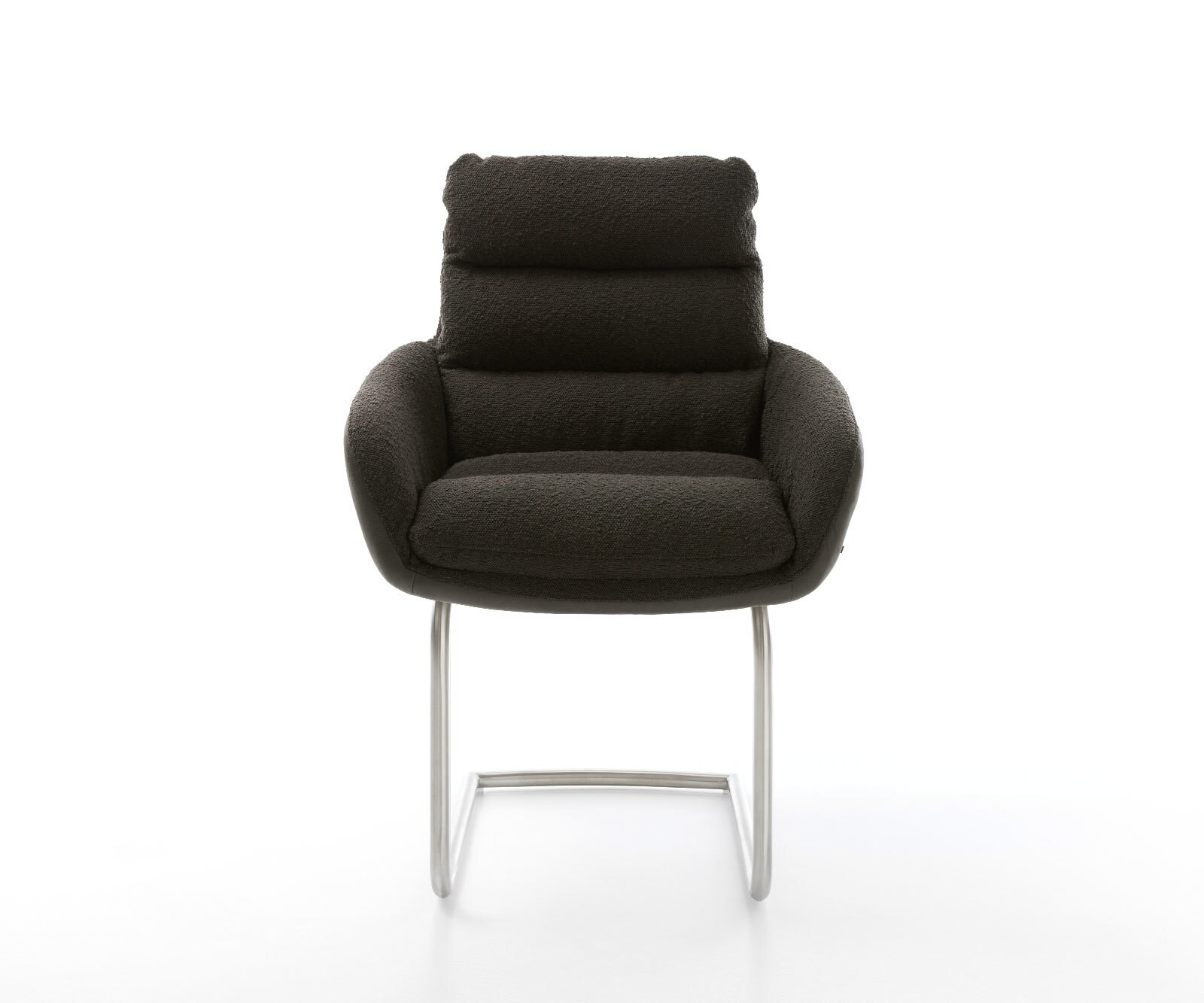 Freischwinger Abelia-Flex mit Armlehnen Materialmix Schwarz Freischwinger rund Edelstahl 1 Freischwinger Abelia-Flex mit Armlehnen Materialmix Schwarz Freischwinger rund Edelstahl 1