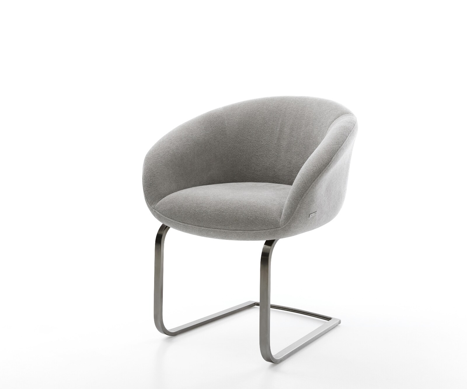 Cantilever Vinka-Flex avec accoudoirs tissu structuré doux gris pied cantilever plat grafiete resorts ensachés 1