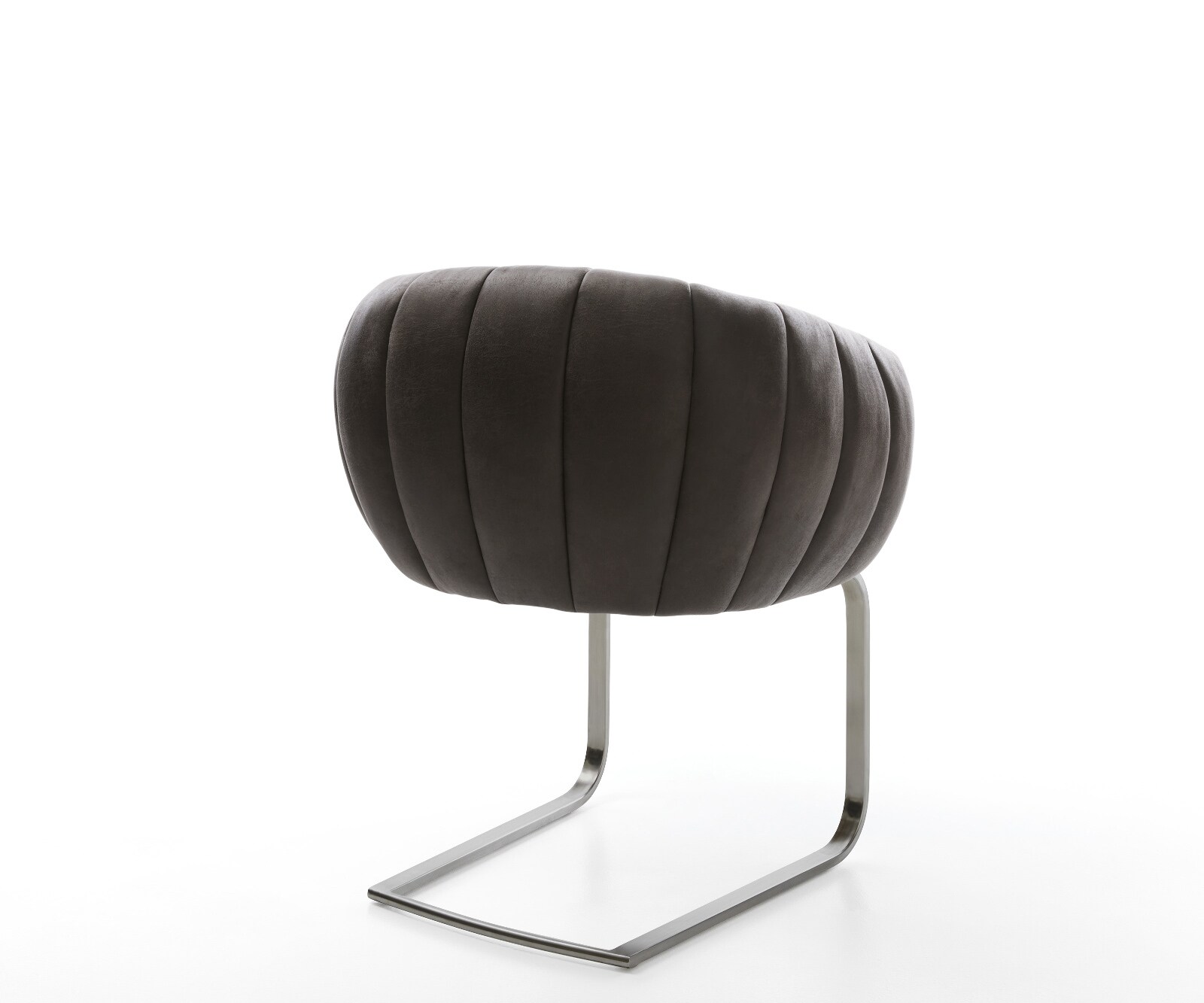 Freischwinger Jada-Flex Mikrofaser Anthrazit Vintage Freischwinger flach Graphit Taschenfederkern 5