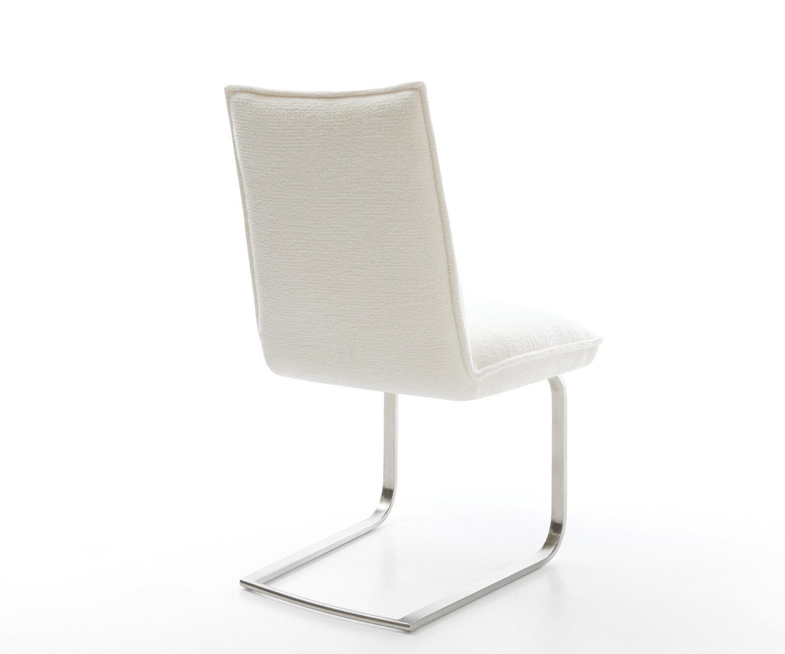 Freischwinger Lelio-Flex Bouclé Soft Beige Freischwinger flach Edelstahl Taschenfederkern 4