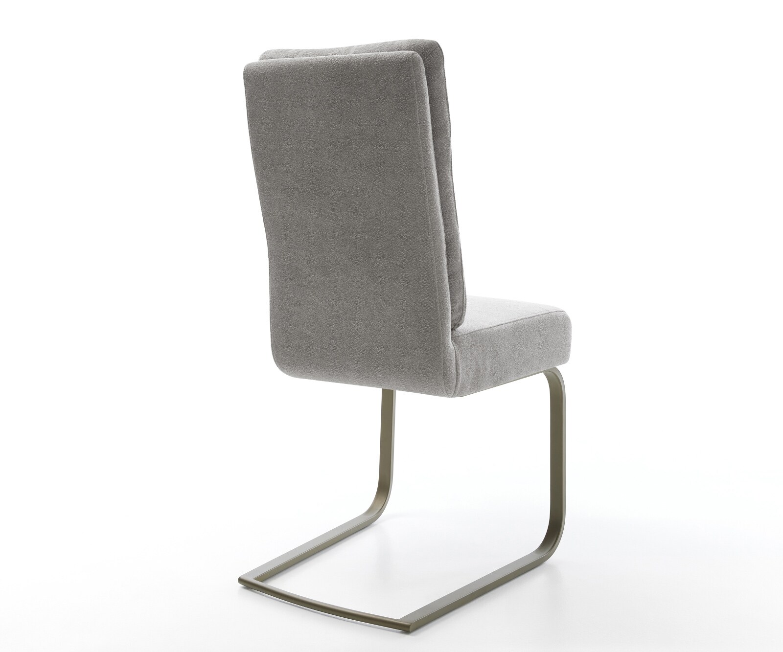 Cantilever Pela-Flex tissu structuré doux gris pied cantilever plat aspect titane resorts ensachés 5