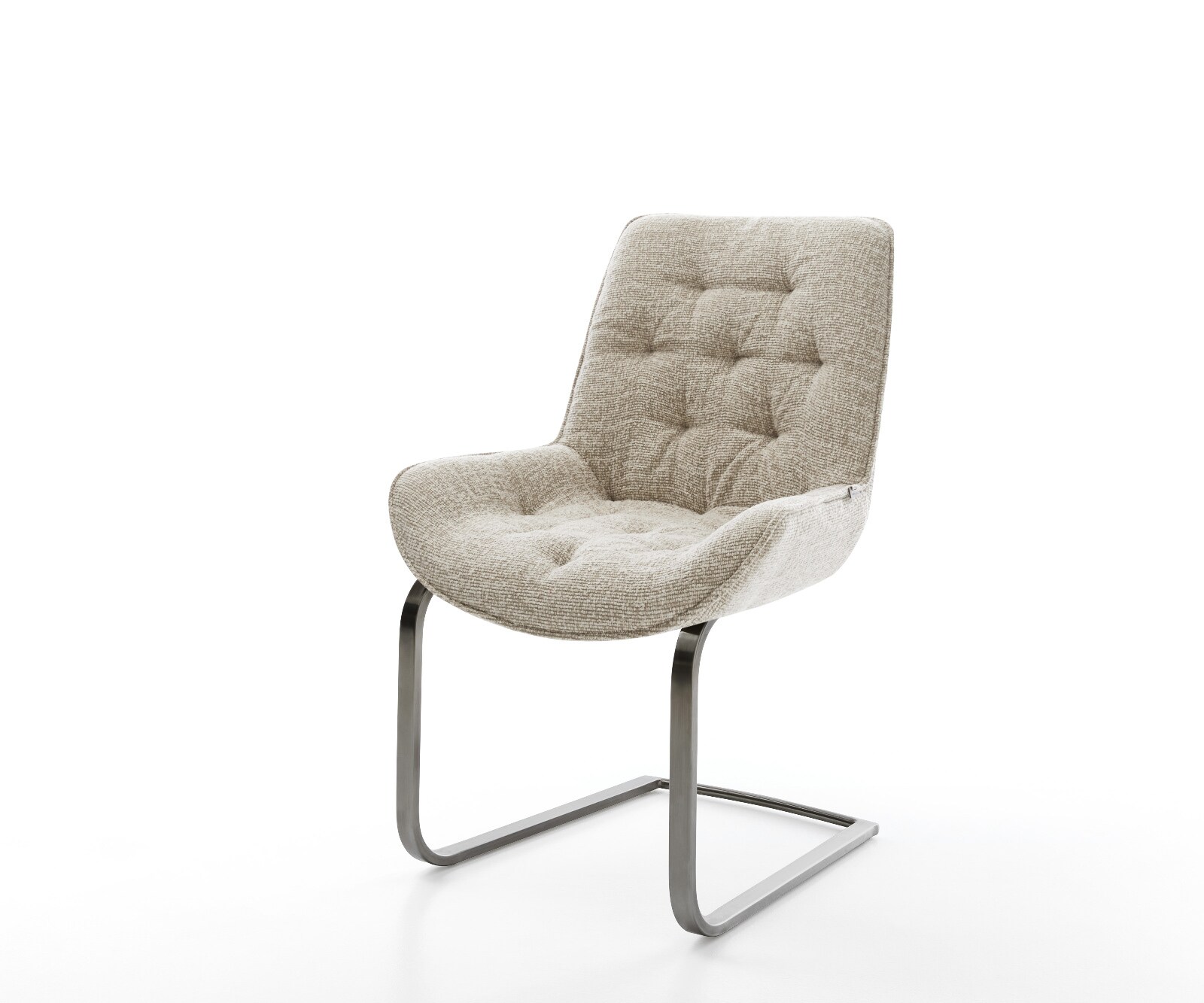 Freischwinger Taimi-Flex Webstoff Soft Beige Freischwinger flach Graphit