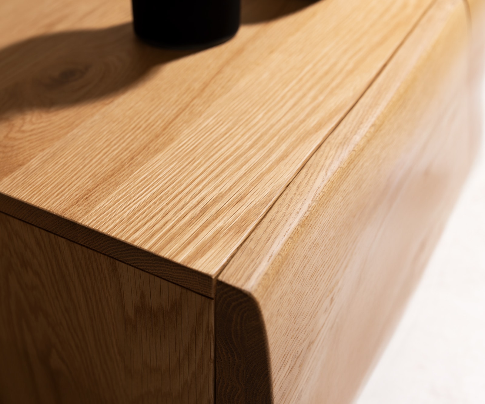 Sideboard New Live-Edge 145 cm Eiche Natur 3 Türen schwebend 8