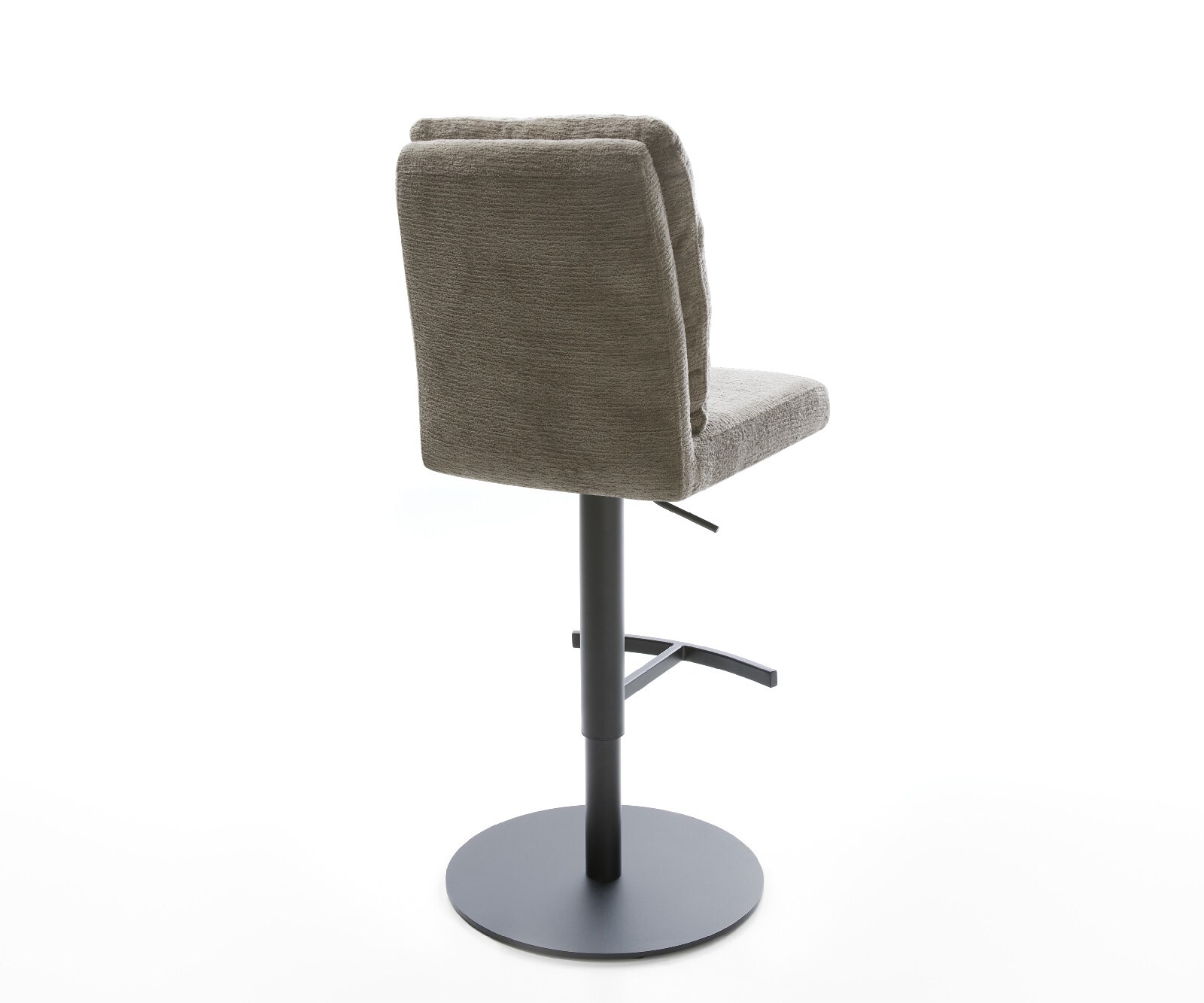 Barstuhl Pela-Flex Bouclé Soft Schlamm Drehfuß höhenverstellbar Metall Schwarz 5