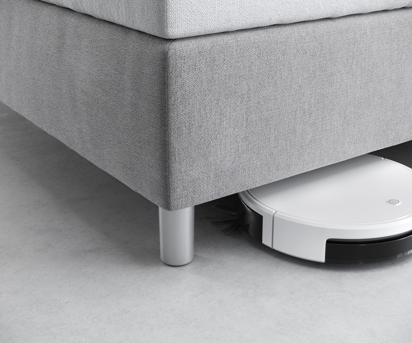 Dream Fußvariantenset Boxspringsystem alufarbig Füße Bodenfreiheit 10 cm für Bettbreite 120