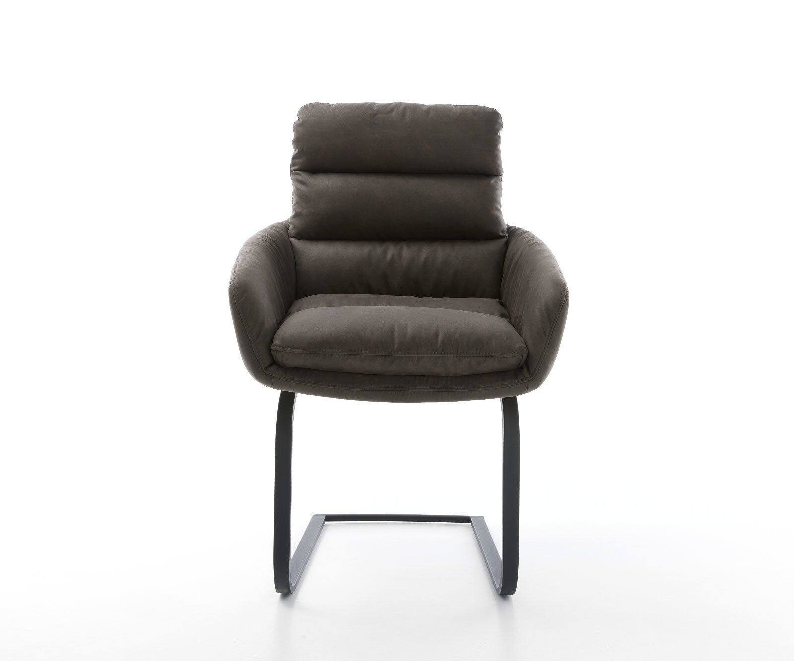 Freischwinger Abelia-Flex mit Armlehnen Mikrofaser Anthrazit Vintage Freischwinger flach Schwarz 1 Freischwinger Abelia-Flex mit Armlehnen Mikrofaser Anthrazit Vintage Freischwinger flach Schwarz 1