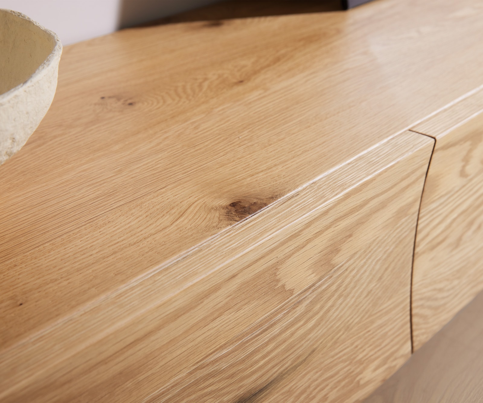 Lowboard Wyatt 220 cm Eiche Natur 4 Schübe V-Fuß Metall Schwarz 5 Lowboard Wyatt 220 cm Eiche Natur 4 Schübe V-Fuß Metall Schwarz 5