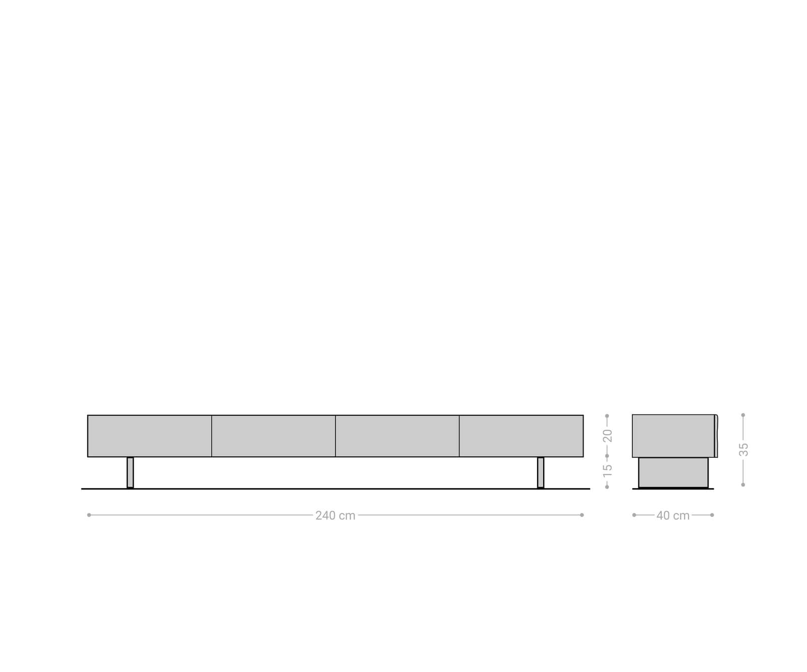 Meuble -TV New Live-Edge 240 cm acacia naturel 4 tiroirs pied en verre 6 Meuble -TV New Live-Edge 240 cm acacia naturel 4 tiroirs pied en verre 6
