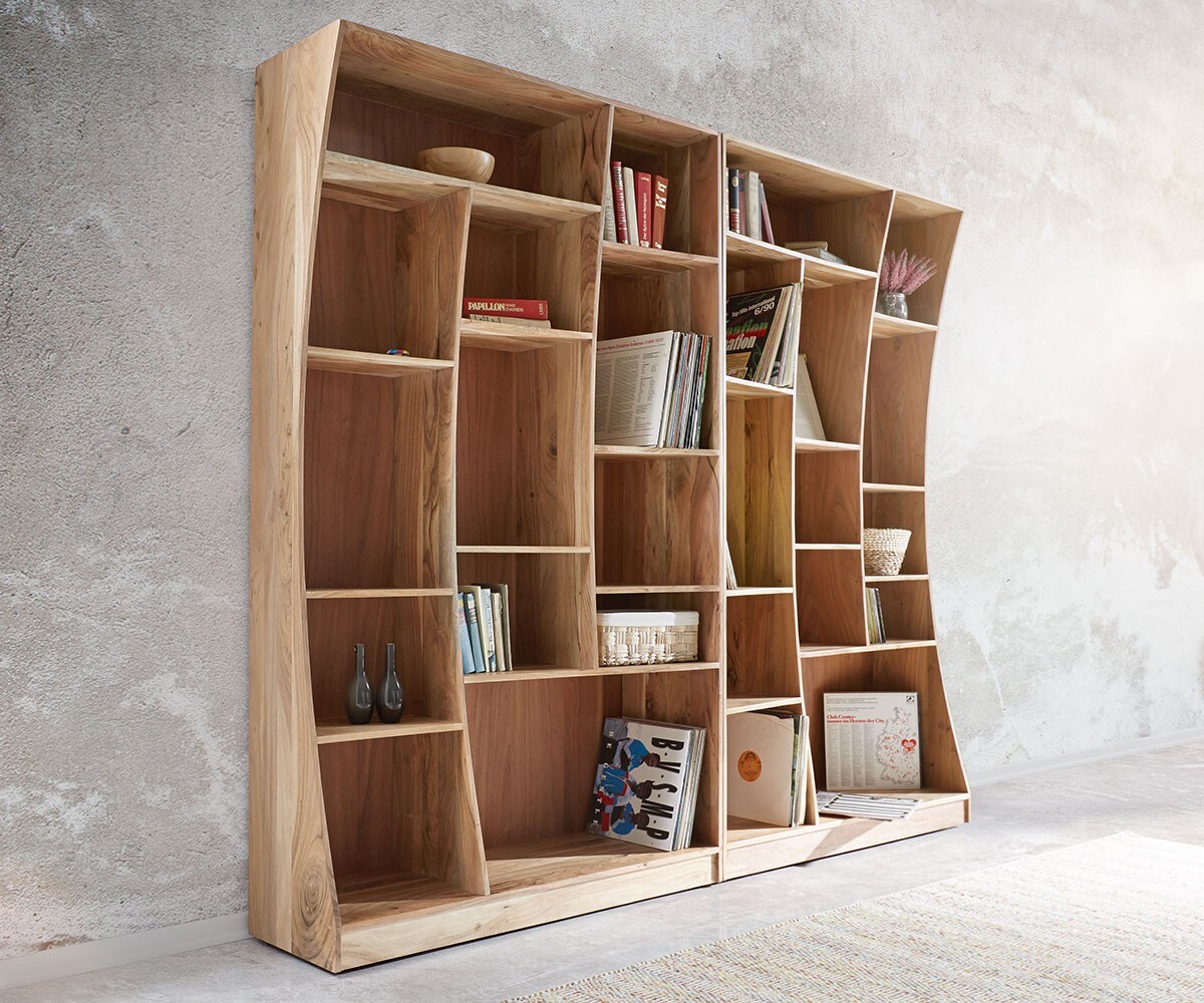 Etagère Live-Edge 121 cm acacia nature droite 2