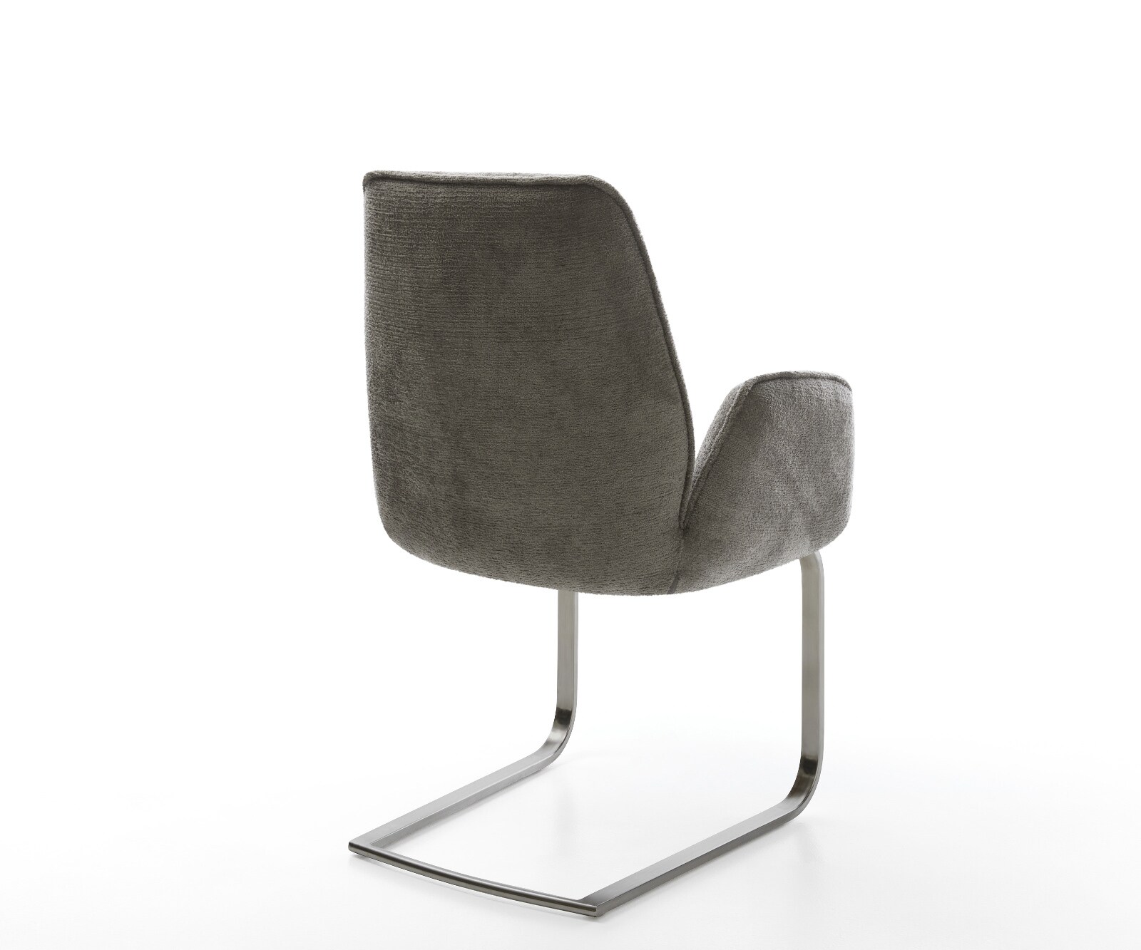 Cantilever Zoa-Flex bouclé doux couleur boue pied cantilever plat grafiete resorts ensachés 4