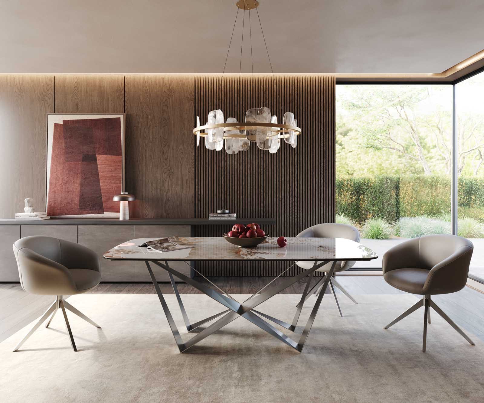 Esstisch Edge Boot 200x100 Keramik Minas Melange Weiß-Beige Spider Flachstahl Edelstahl 1 Esstisch Edge Boot 200x100 Keramik Minas Melange Weiß-Beige Spider Flachstahl Edelstahl 1