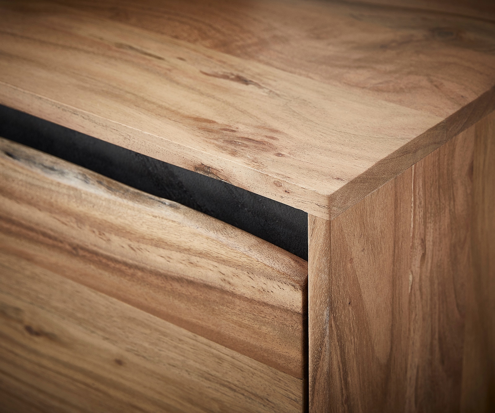 Sideboard Stonegrace 200x45 cm Akazie Natur 4 Türen Baumkante 5 Sideboard Stonegrace 200x45 cm Akazie Natur 4 Türen Baumkante 5