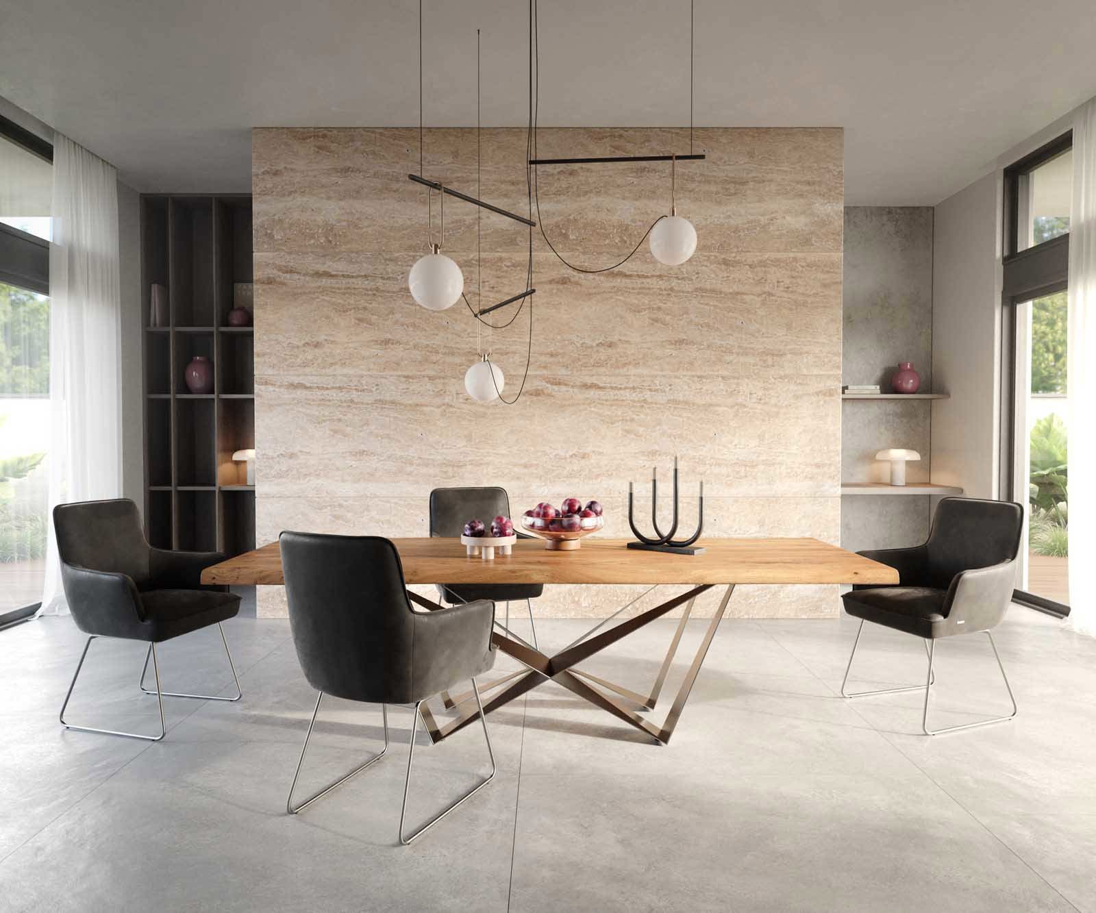 Esszimmerstuhl Heira-Flex mit Armlehnen Mikrofaser Anthrazit Vintage Kufengestell Edelstahl Taschenfederkern 4 Esszimmerstuhl Heira-Flex mit Armlehnen Mikrofaser Anthrazit Vintage Kufengestell Edelstahl Taschenfederkern 4