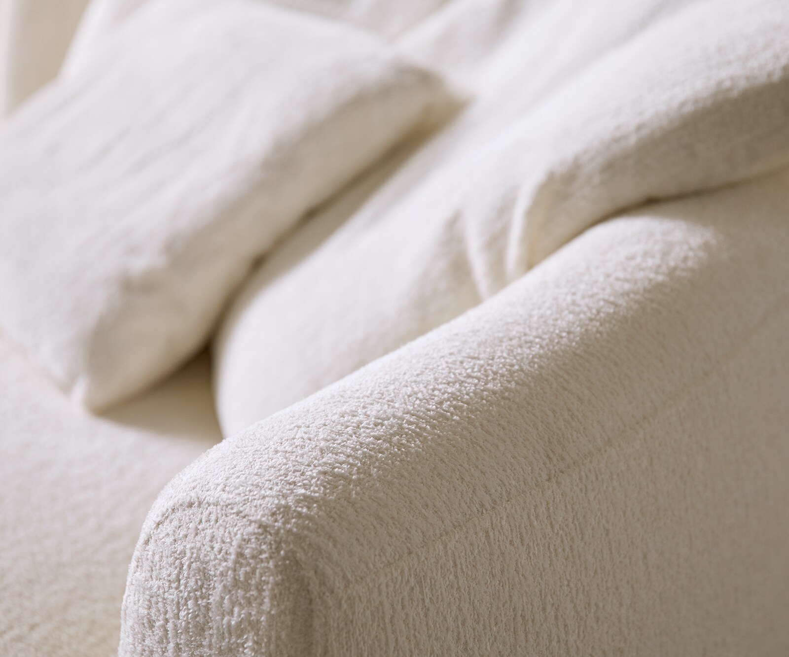 Canapé-Canapé Edina 330x170 cm Bouclé Soft Beige 8