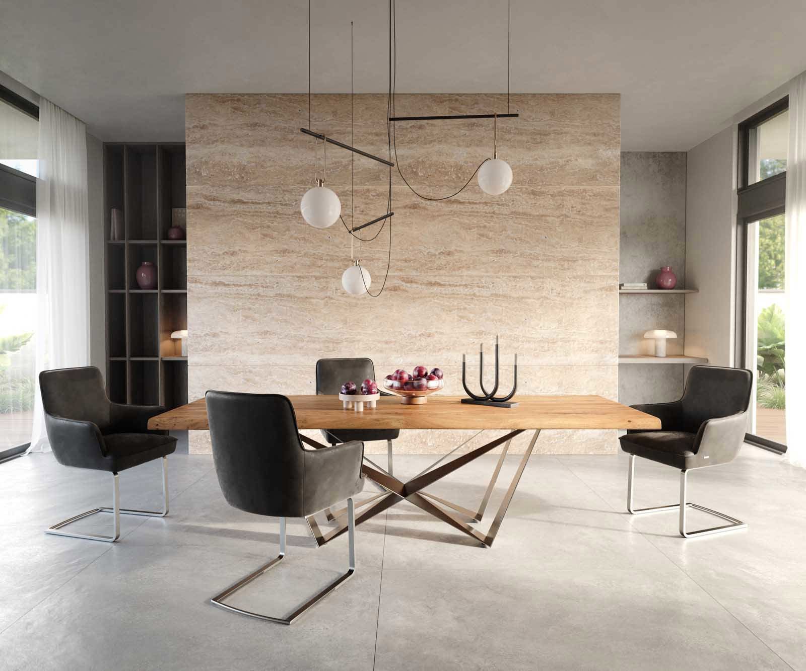 Freischwinger Heira-Flex mit Armlehnen Mikrofaser Anthrazit Vintage Freischwinger flach Edelstahl Taschenfederkern 4 Freischwinger Heira-Flex mit Armlehnen Mikrofaser Anthrazit Vintage Freischwinger flach Edelstahl Taschenfederkern 4