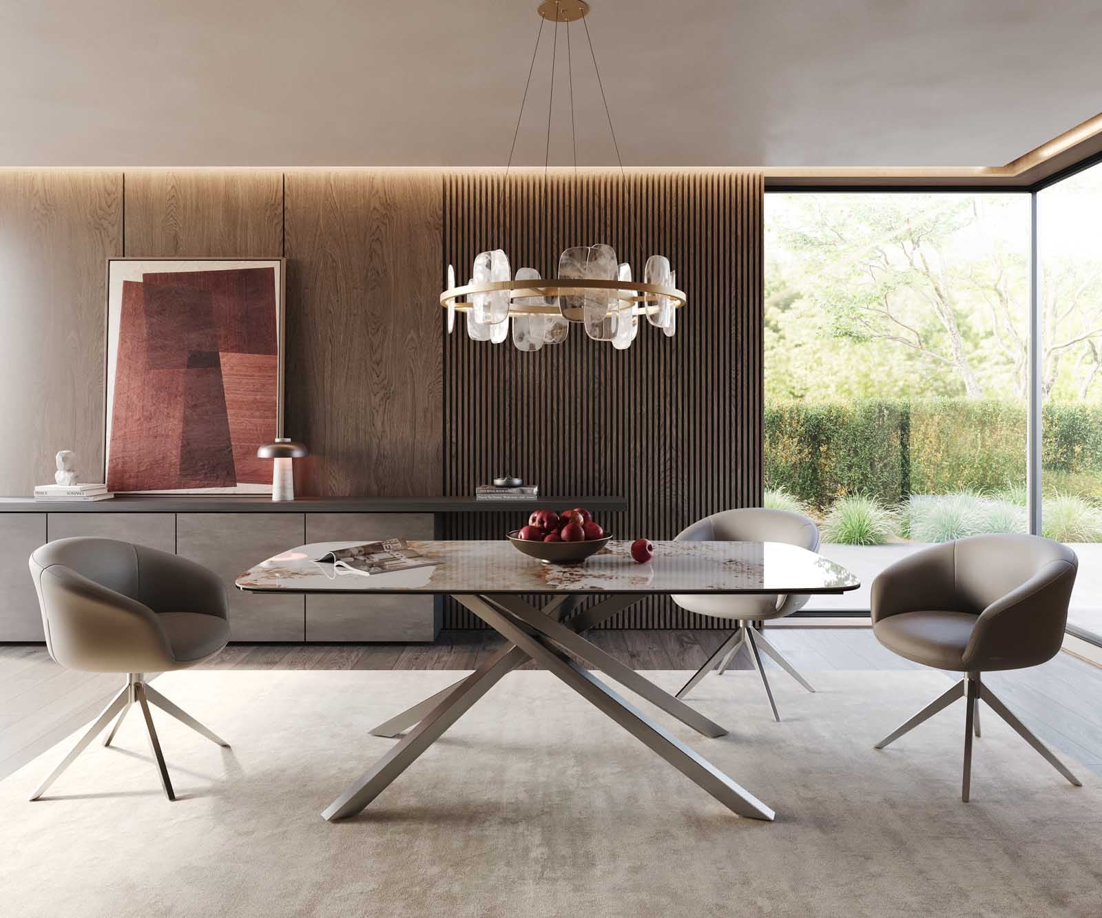 Esstisch Edge Boot 200x100 Keramik Minas Melange Weiß-Beige Kreuzgestell Rechteck Edelstahl 1 Esstisch Edge Boot 200x100 Keramik Minas Melange Weiß-Beige Kreuzgestell Rechteck Edelstahl 1