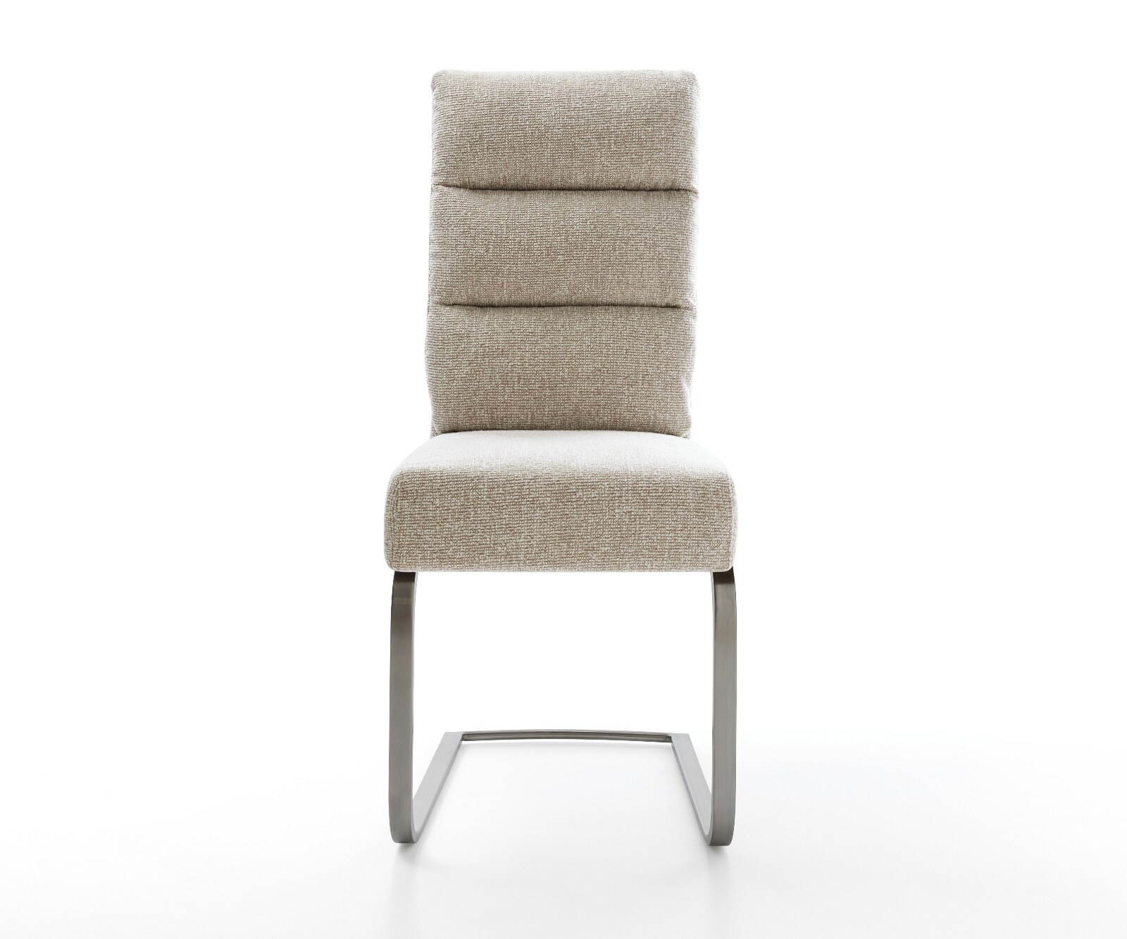 Freischwinger Pela-Flex Webstoff Soft Beige Freischwinger flach Graphit Taschenfederkern 1