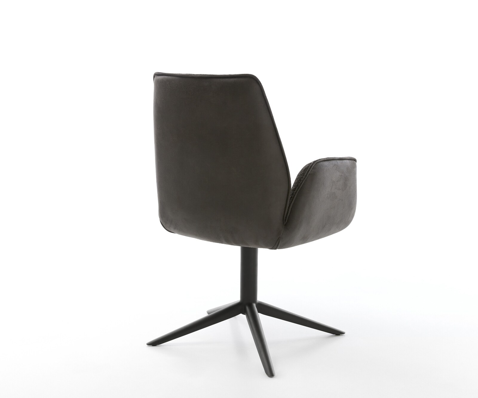 Chaise-pivotante Zoa-Flex tissu mixte noir pied de chaise 4 branches noir pivotement sur 360° fonction bascule ressorts ensachés 4