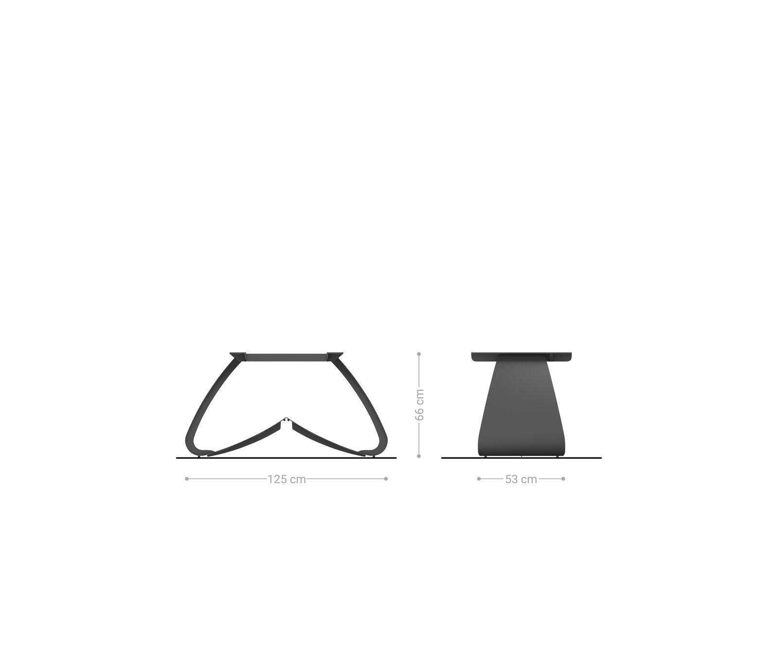 Piètement W métal noir pour tables à rallonges de 180-300 cm 2