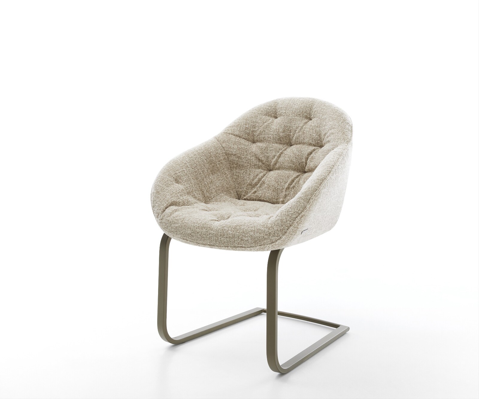 Freischwinger Gaio-Flex Webstoff Soft Beige Freischwinger flach Effektfinish Titan