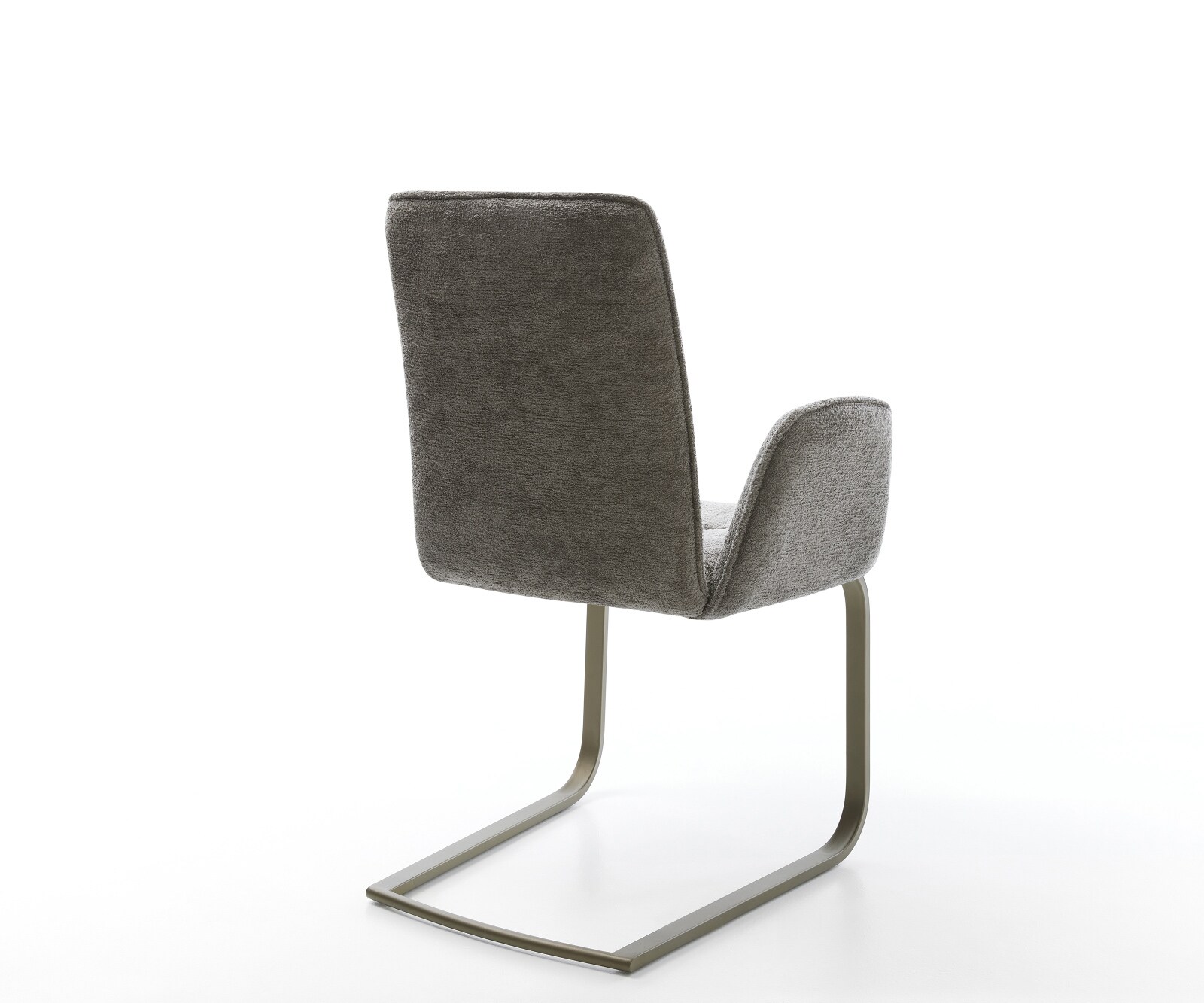 Freischwinger Vinja-Flex Bouclé Soft Schlamm Freischwinger flach Effektfinish Titan 4
