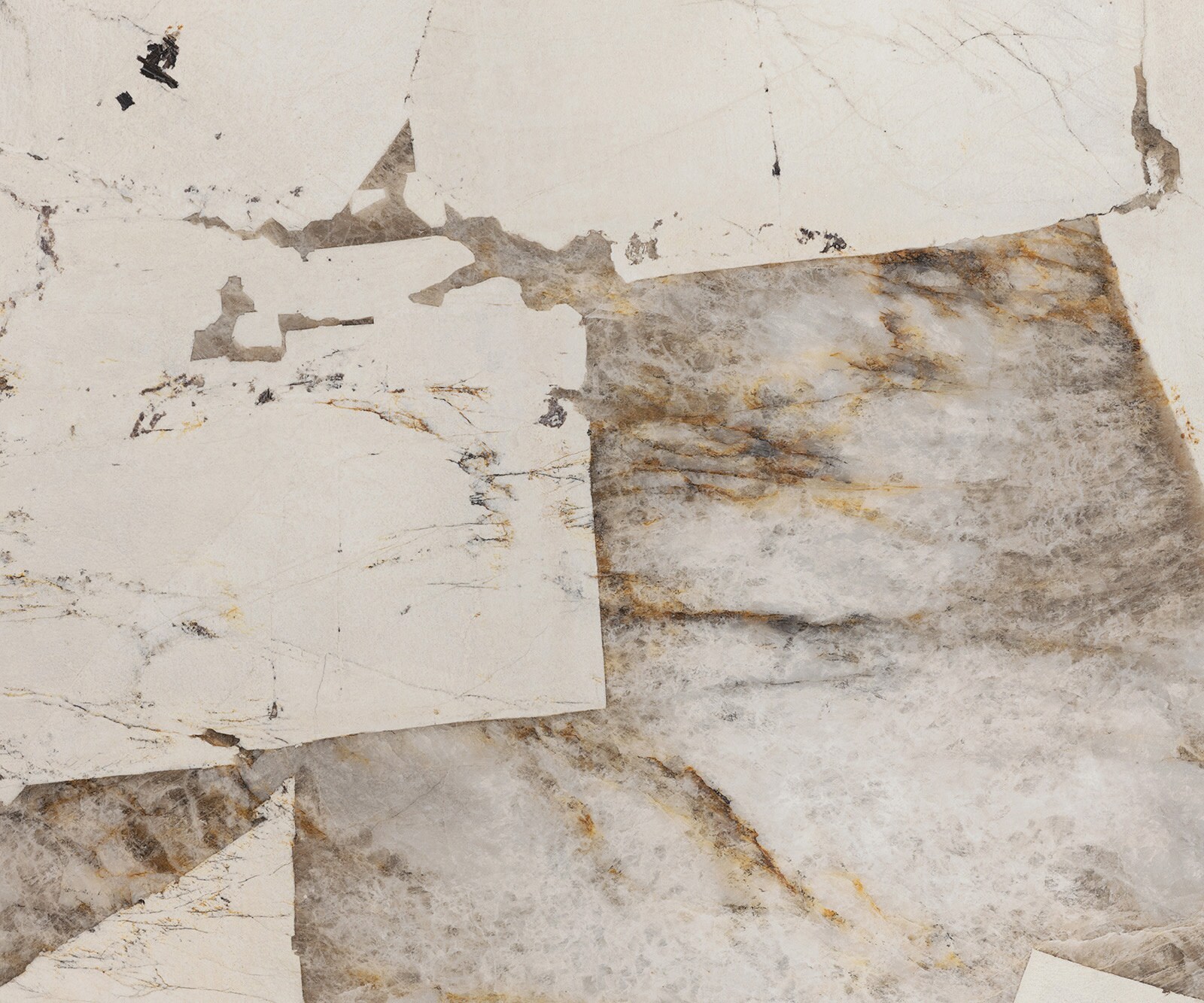 Table à manger Edge ovalee 220x120 céramique Iris FMG Patagonia Lappato cadre en W métal effet finition titanee 3