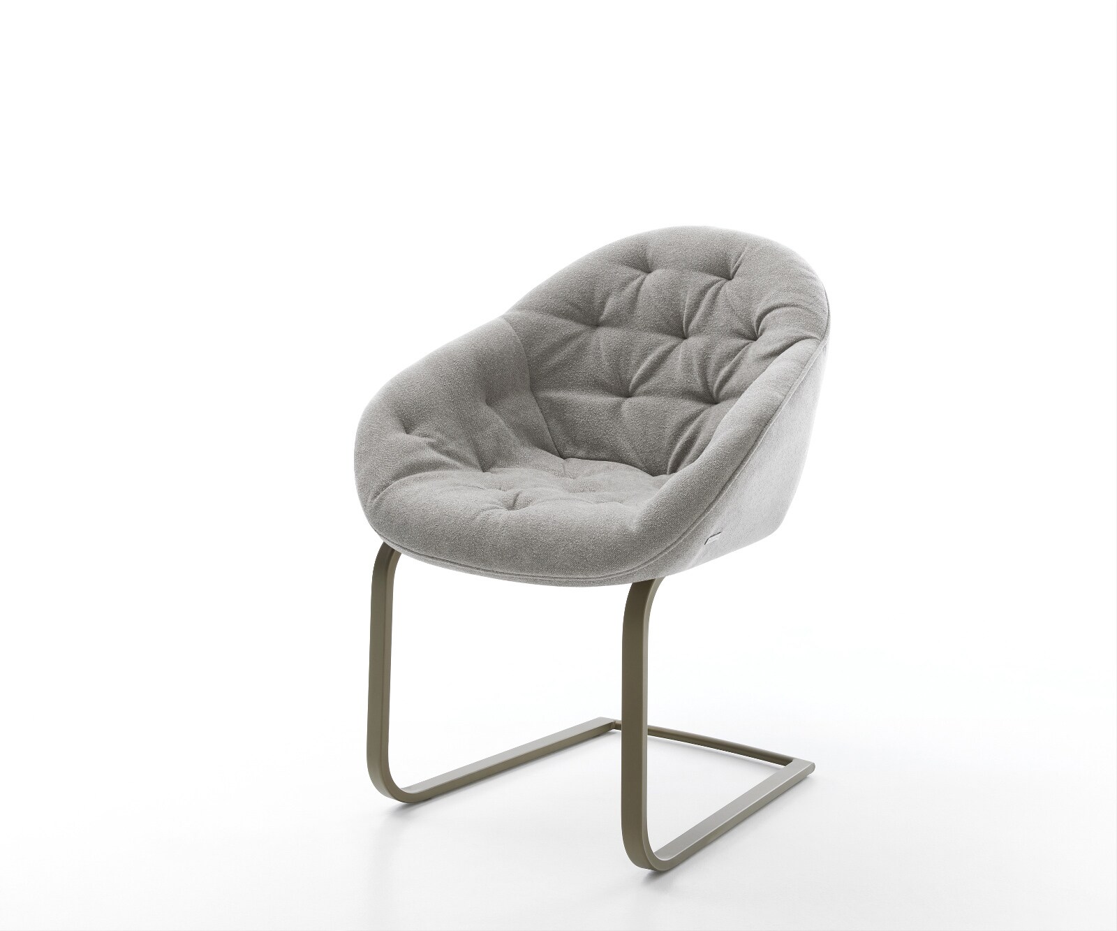 Freischwinger Gaio-Flex Strukturstoff Soft Grau Freischwinger flach Effektfinish Titan 1