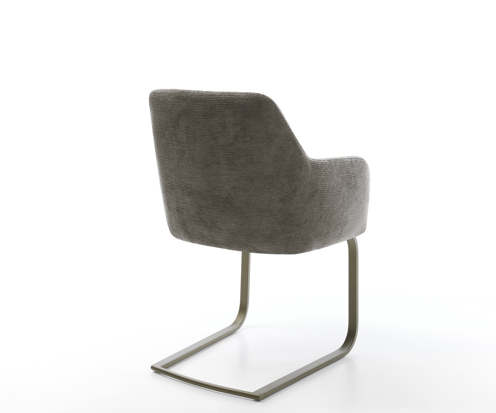 Cantilever Greg-Flex bouclé doux couleur boue pied cantilever plat aspect titane resorts ensachés 4