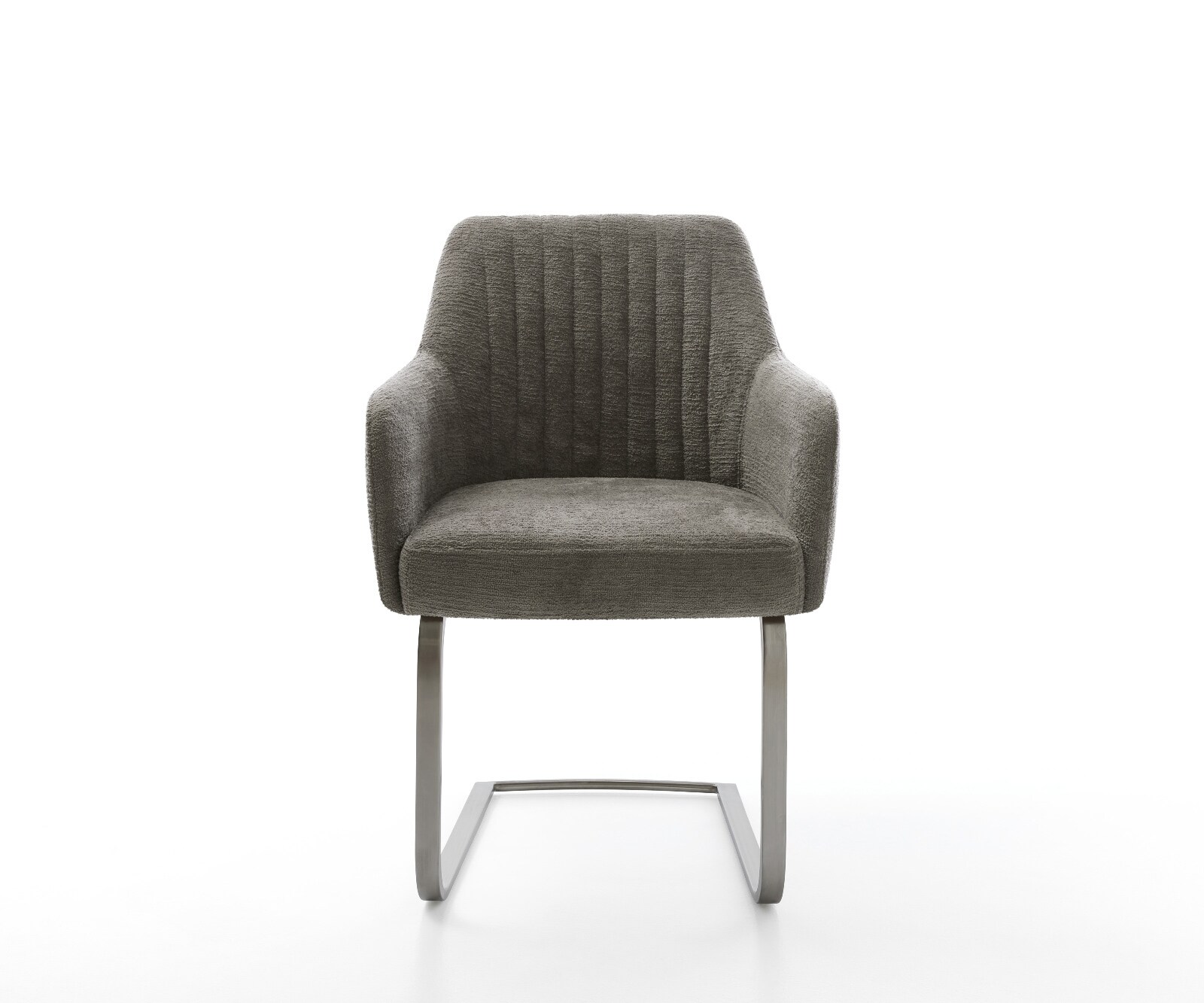 Cantilever Greg-Flex bouclé doux couleur boue pied cantilever plat grafiete resorts ensachés 1