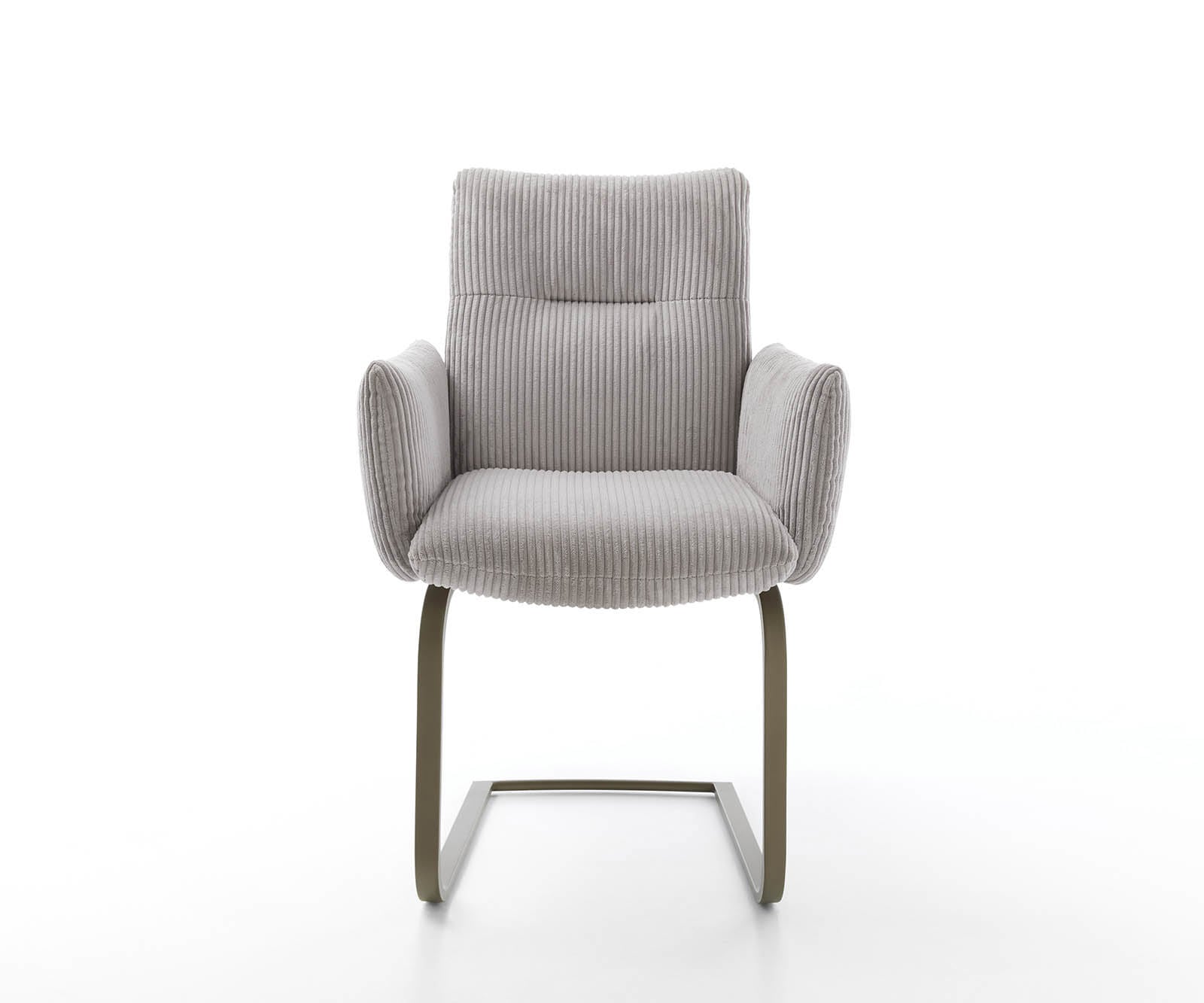 Freischwinger Jova-Flex mit Armlehnen Cord Silbergrau Freischwinger flach Effektfinish Titan Taschenfederkern 1 Freischwinger Jova-Flex mit Armlehnen Cord Silbergrau Freischwinger flach Effektfinish Titan Taschenfederkern 1