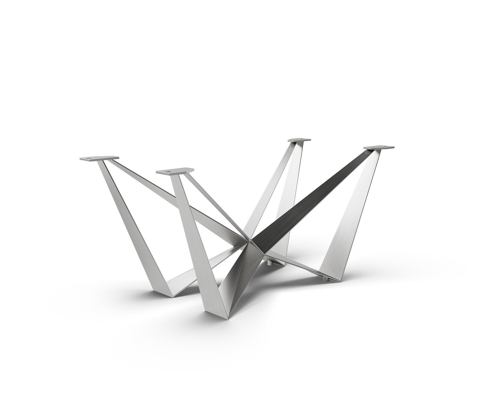 Piètement de table Spider métal noir pour plateaux à partir de 200 cm 1