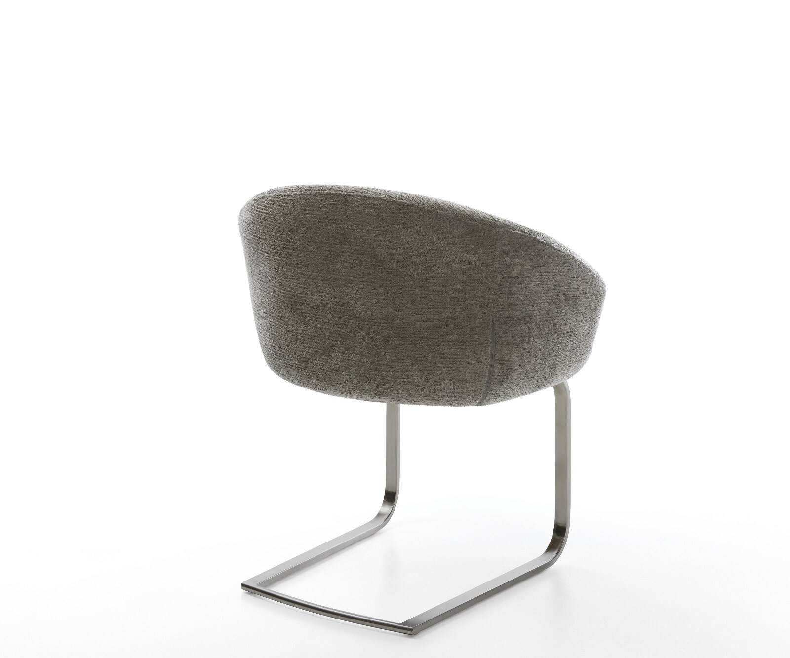 Cantilever Vinka-Flex avec accoudoirs bouclé doux couleur boue pied cantilever plat grafiete resorts ensachés 5