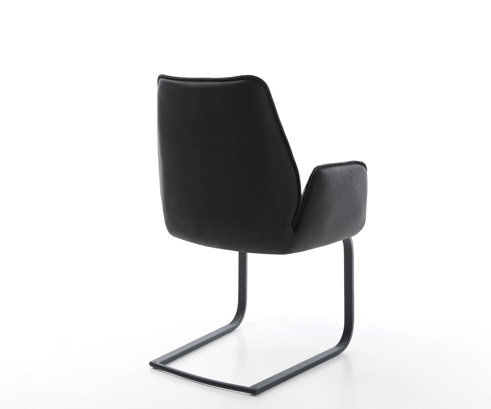 Freischwinger Zoa-Flex Echt-Leder Schwarz Freischwinger flach Schwarz Taschenfederkern 5