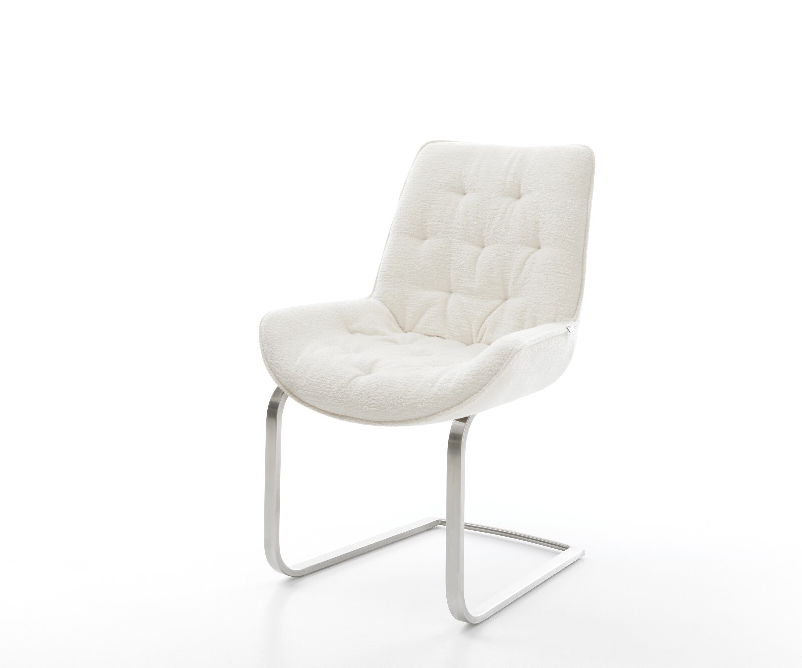 Freischwinger Taimi-Flex Bouclé Soft Beige Freischwinger flach Edelstahl 1