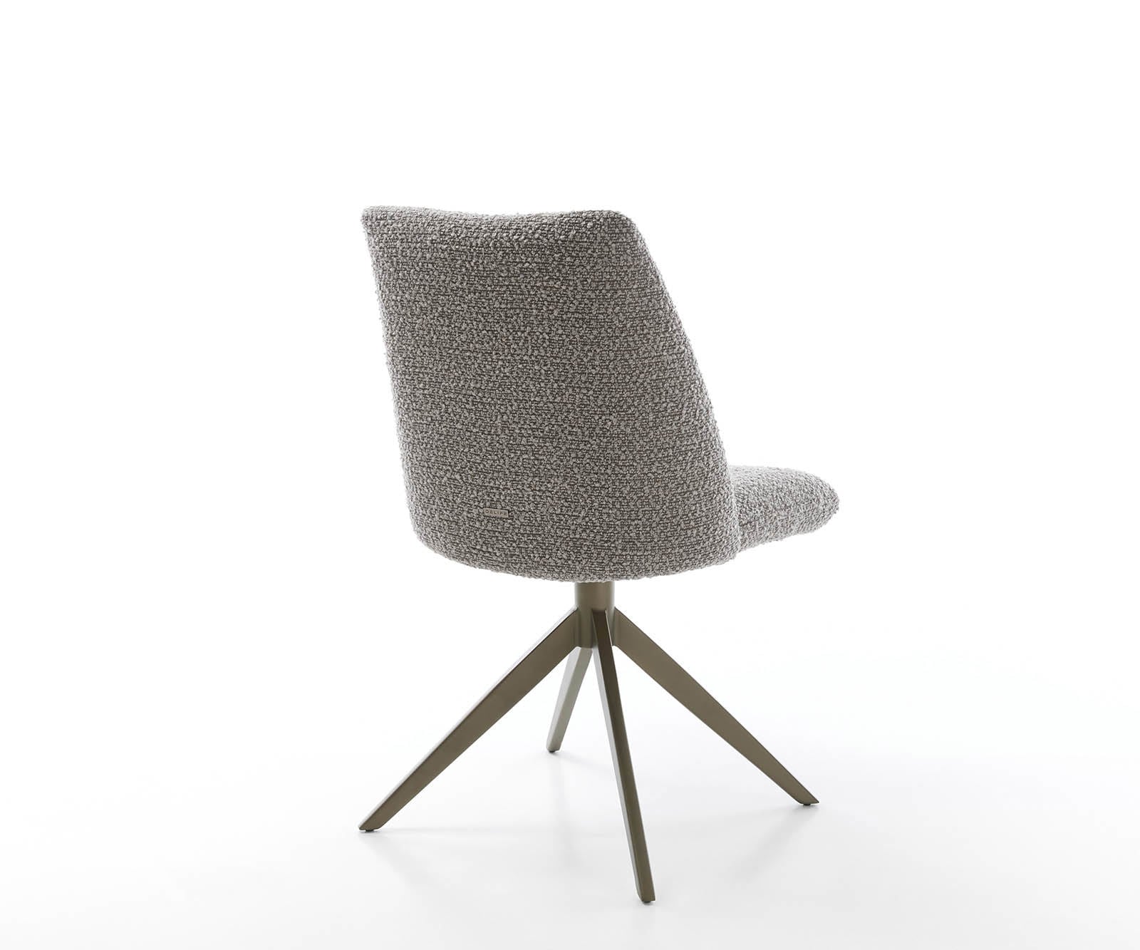 Drehstuhl Elso-Flex Bouclé Silbergrau Kreuzgestell breit Effektfinish Titan 360° drehbar Taschenfederkern 5 Drehstuhl Elso-Flex Bouclé Silbergrau Kreuzgestell breit Effektfinish Titan 360° drehbar Taschenfederkern 5