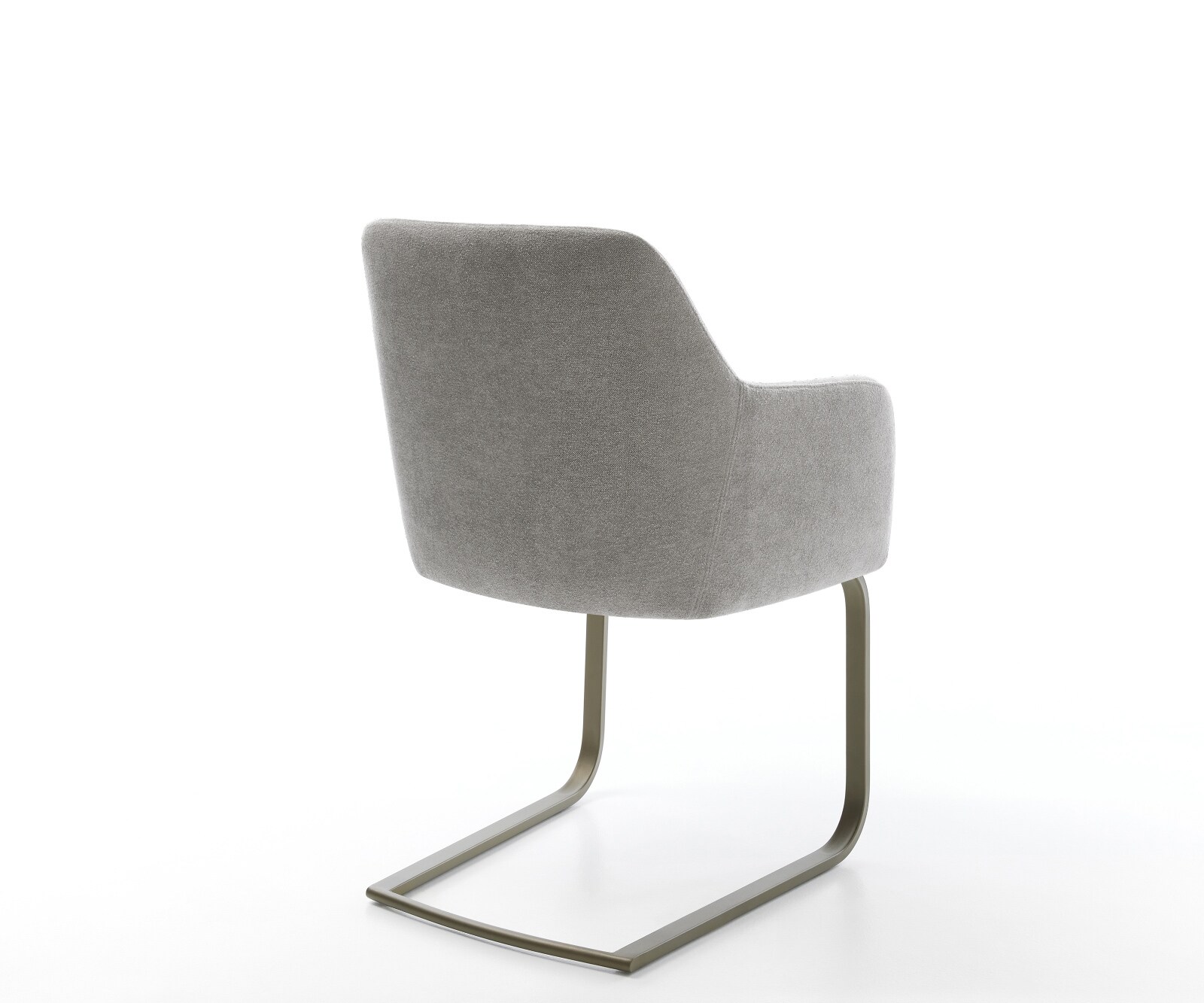 Freischwinger Greg-Flex Strukturstoff Soft Grau Freischwinger flach Effektfinish Titan Taschenfederkern 4