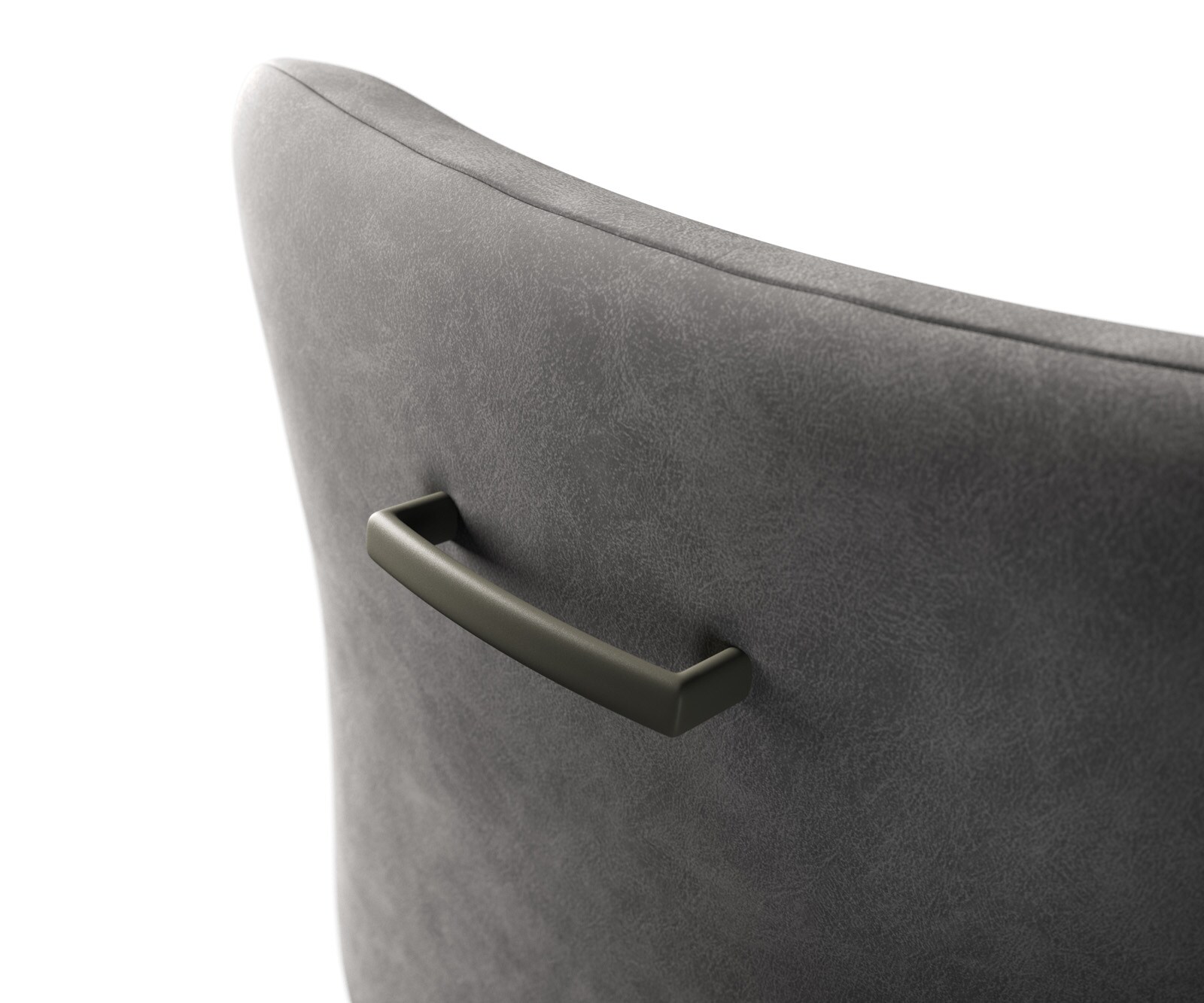 Poignée-de-chaise de bar Flex-Flach métal laqué effet titane