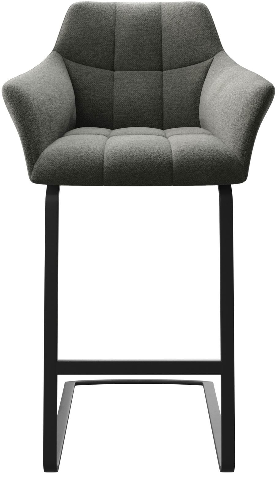 Barstuhl Yulo-Flex Strukturstoff Anthrazit Freischwinger flach Metall 3 Barstuhl Yulo-Flex Strukturstoff Anthrazit Freischwinger flach Metall 3