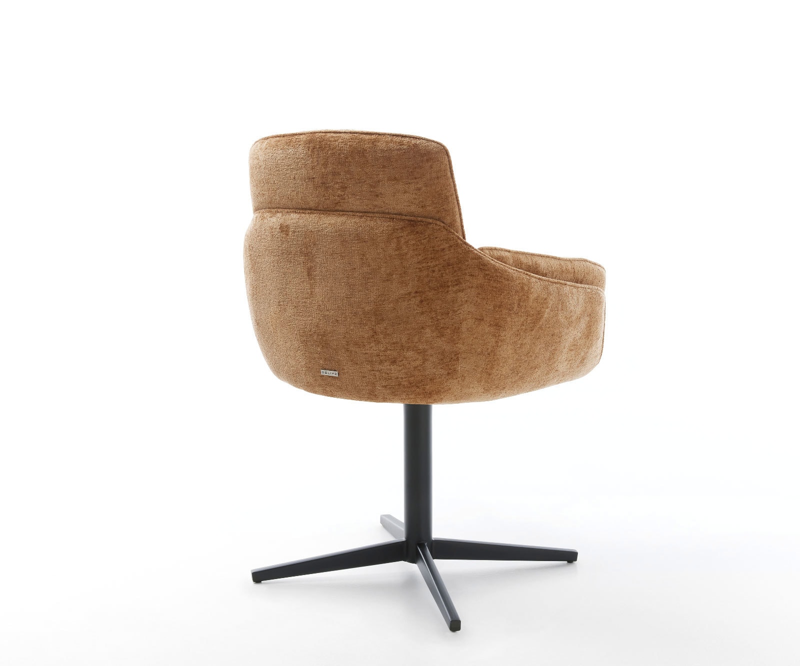 Drehstuhl Luan-Flex mit Armlehnen Chenille Rost Fußkreuz Schwarz 360° drehbar 5 Drehstuhl Luan-Flex mit Armlehnen Chenille Rost Fußkreuz Schwarz 360° drehbar 5