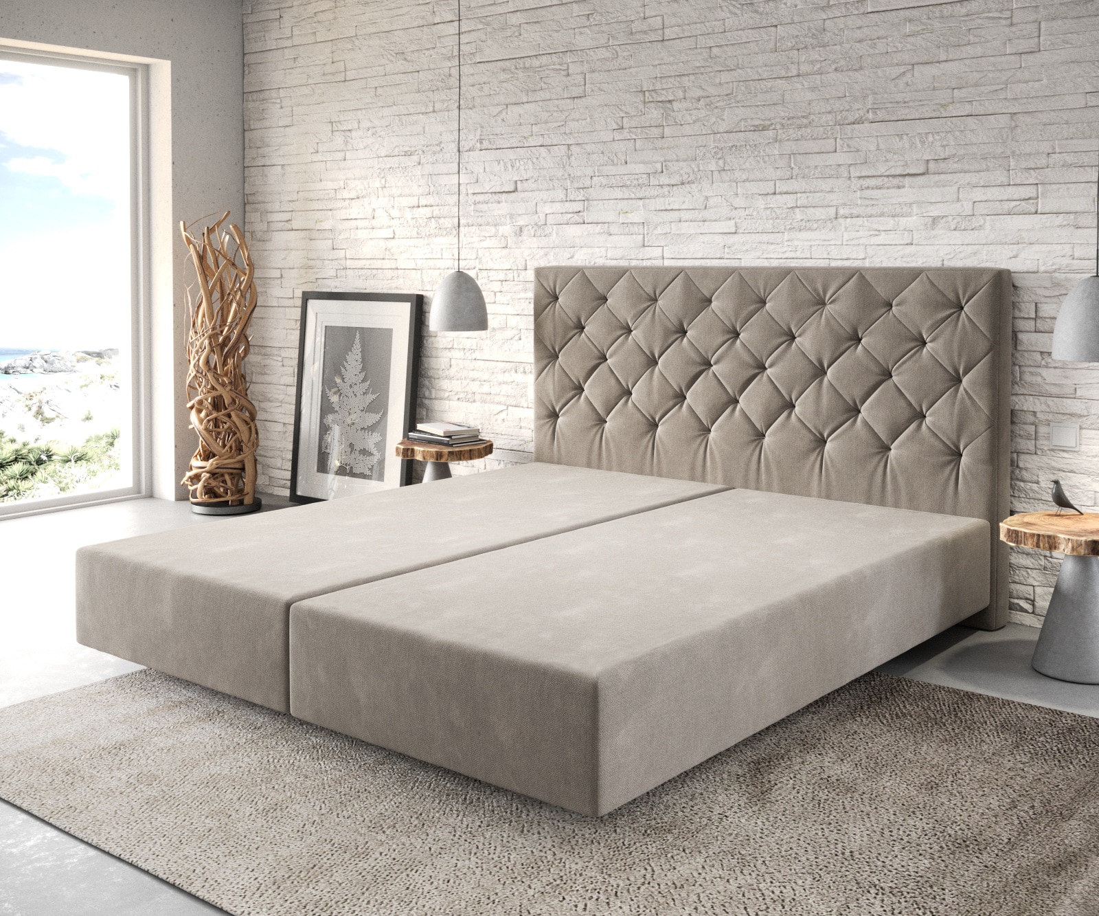 Boxspringgestell Dream-Great ohne Matratze und Topper Bettgestell Boxspringgestell Dream-Great ohne Matratze und Topper Bettgestell