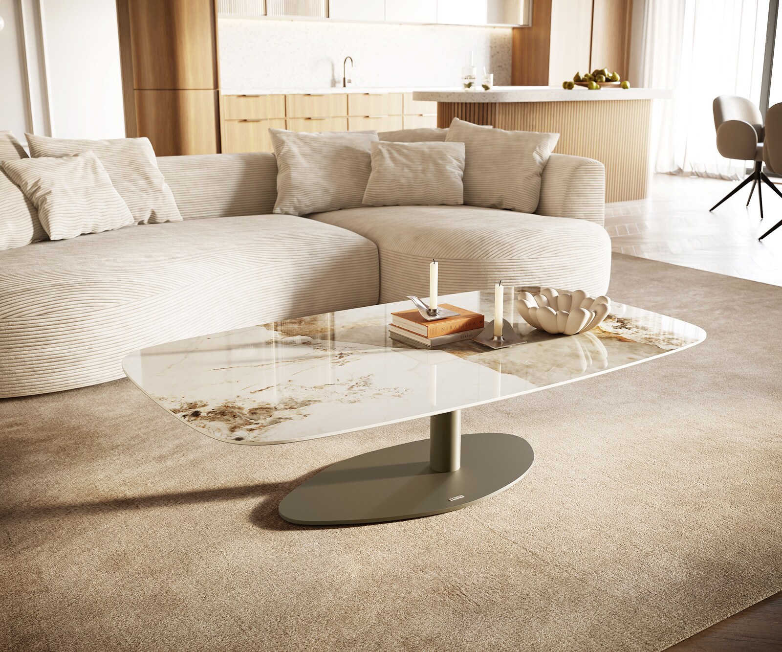 Couchtisch Edge Boot 140x80 cm Keramik Minas Melange Vibany Metall Effektfinish Titan Couchtisch Edge Boot 140x80 cm Keramik Minas Melange Vibany Metall Effektfinish Titan