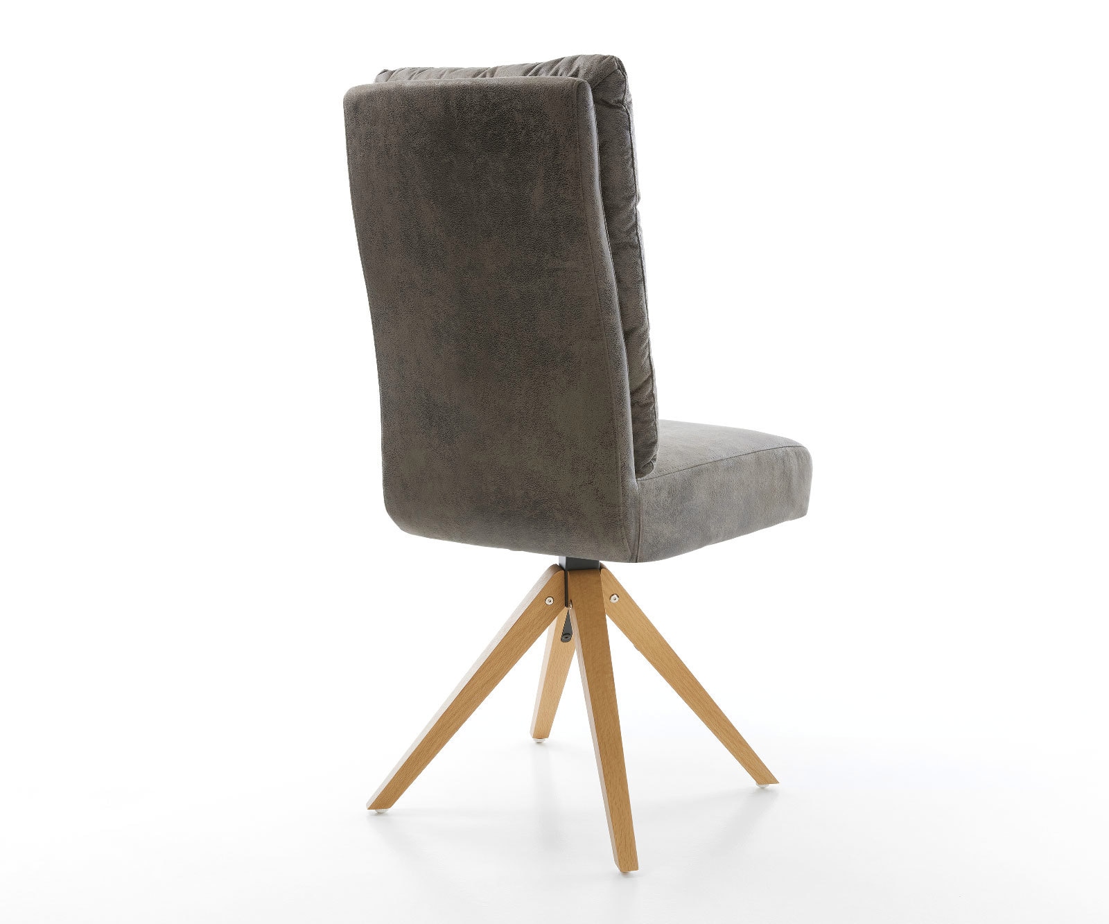 Esszimmerstuhl Pela-Flex Mikrofaser Grau Antik Holzgestell kantig Natur Taschenfederkern 4 Esszimmerstuhl Pela-Flex Mikrofaser Grau Antik Holzgestell kantig Natur Taschenfederkern 4