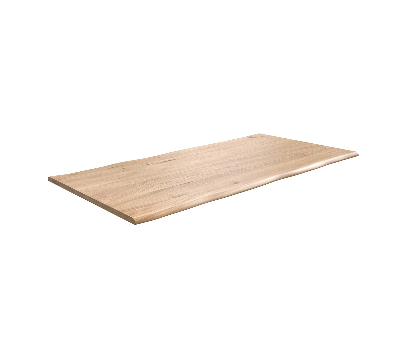 Esstischplatte Edge  200x100x3  Eiche Natur Live-Edge