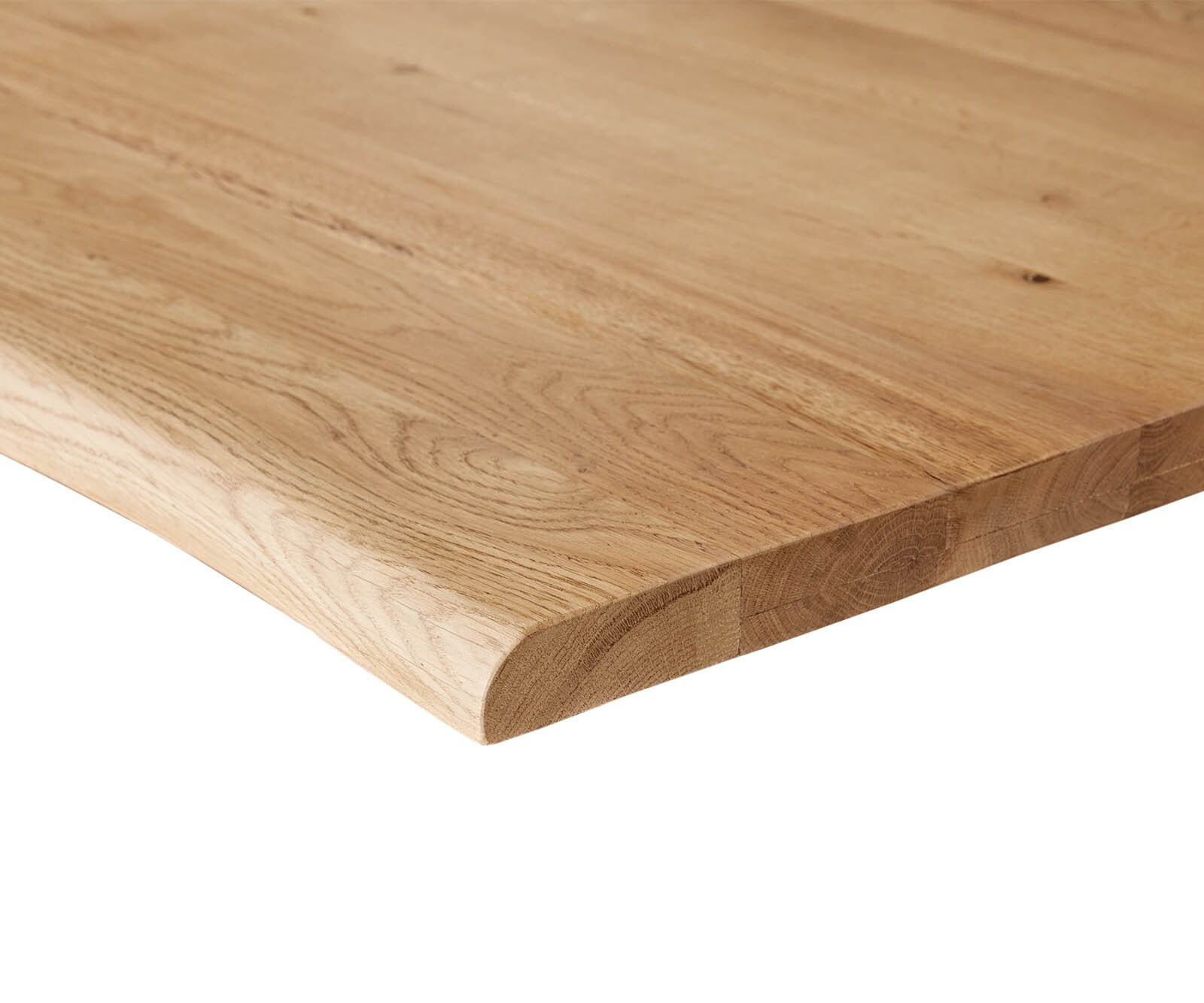 Table-à-manger Edge 260x100x2,5-3 chêne nature acier inoxydable large Live-Edge 5