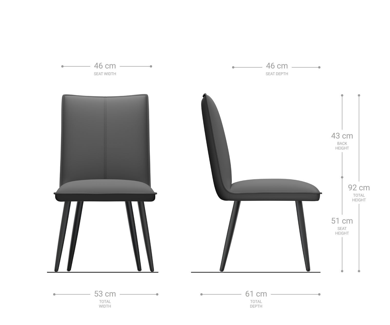 Esszimmerstuhl Lelio-Flex Samt Grau 4-Fuß konisch Edelstahl Taschenfederkern 5 Esszimmerstuhl Lelio-Flex Samt Grau 4-Fuß konisch Edelstahl Taschenfederkern 5