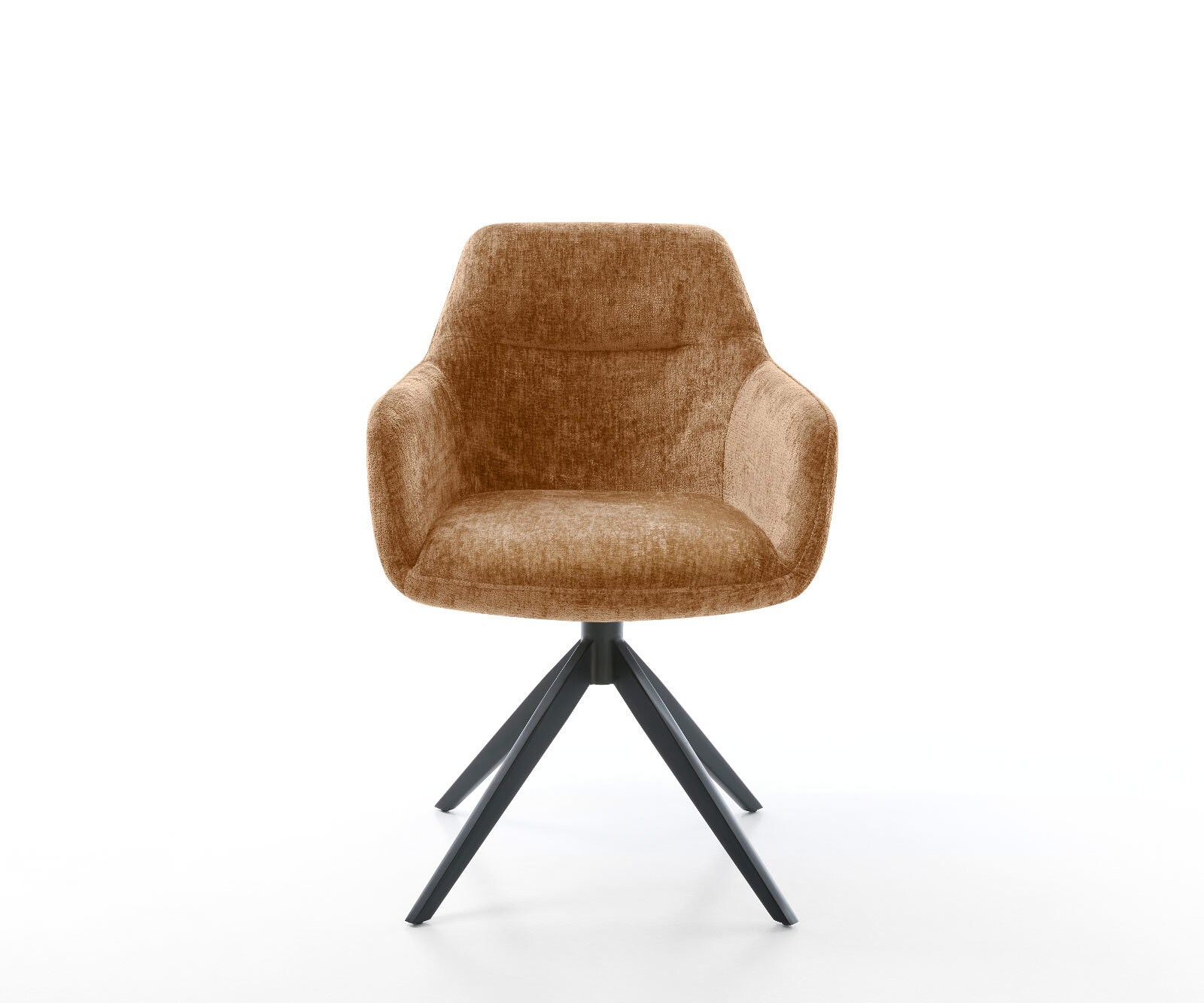 Drehstuhl Pejo-Flex Chenille Rost Kreuzgestell breit Schwarz 360° drehbar Wippfunktion Taschenfederkern 1