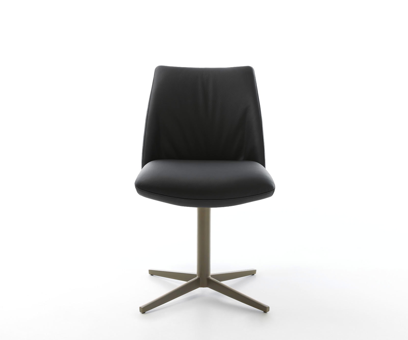 Drehstuhl Elso-Flex Echt-Leder Schwarz Fußkreuz Effektfinish Titan 360° drehbar Taschenfederkern 1 Drehstuhl Elso-Flex Echt-Leder Schwarz Fußkreuz Effektfinish Titan 360° drehbar Taschenfederkern 1