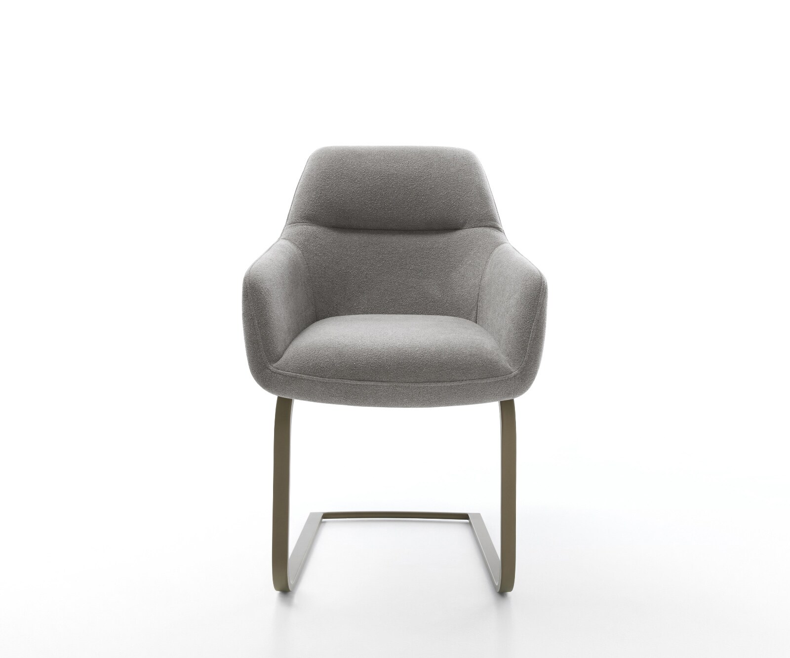 Cantilever Pejo-Flex tissu structuré doux gris pied cantilever plat aspect titane resorts ensachés 1